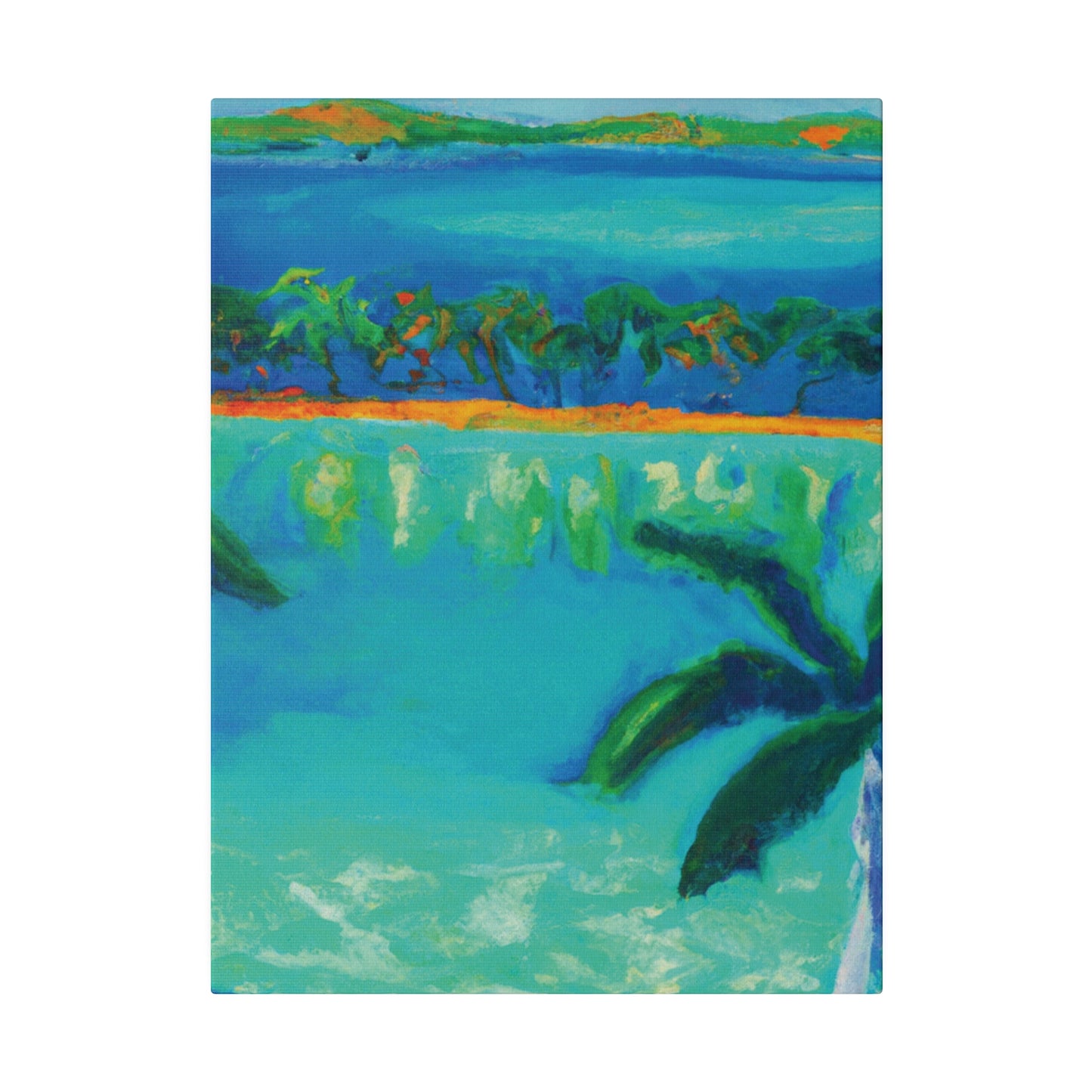 3784F - Bahamas Ocean Painting Print | Bahamas | Ocean | Beach | Poster | Home Decor | Wall Art | Canvas