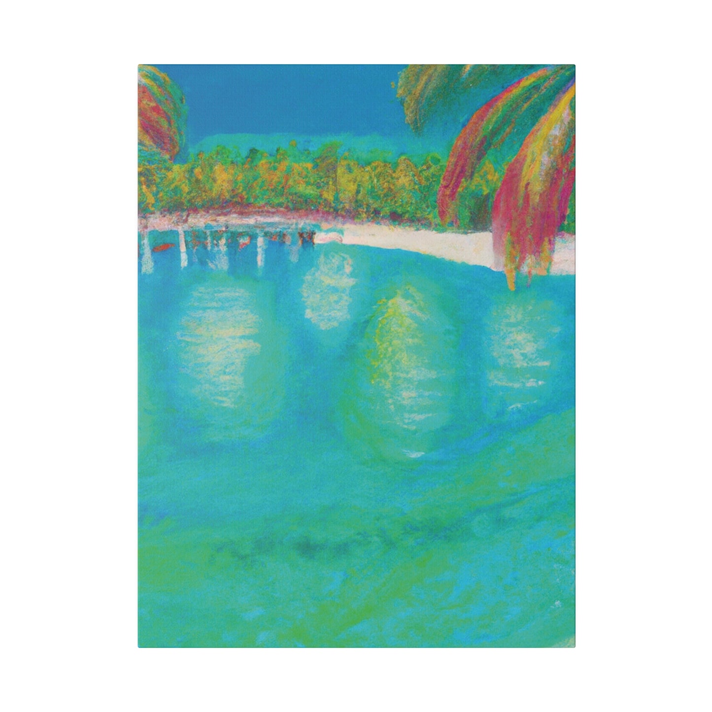 6823M - Bahamas Ocean Painting Print | Bahamas | Ocean | Beach | Poster | Home Decor | Wall Art | Canvas