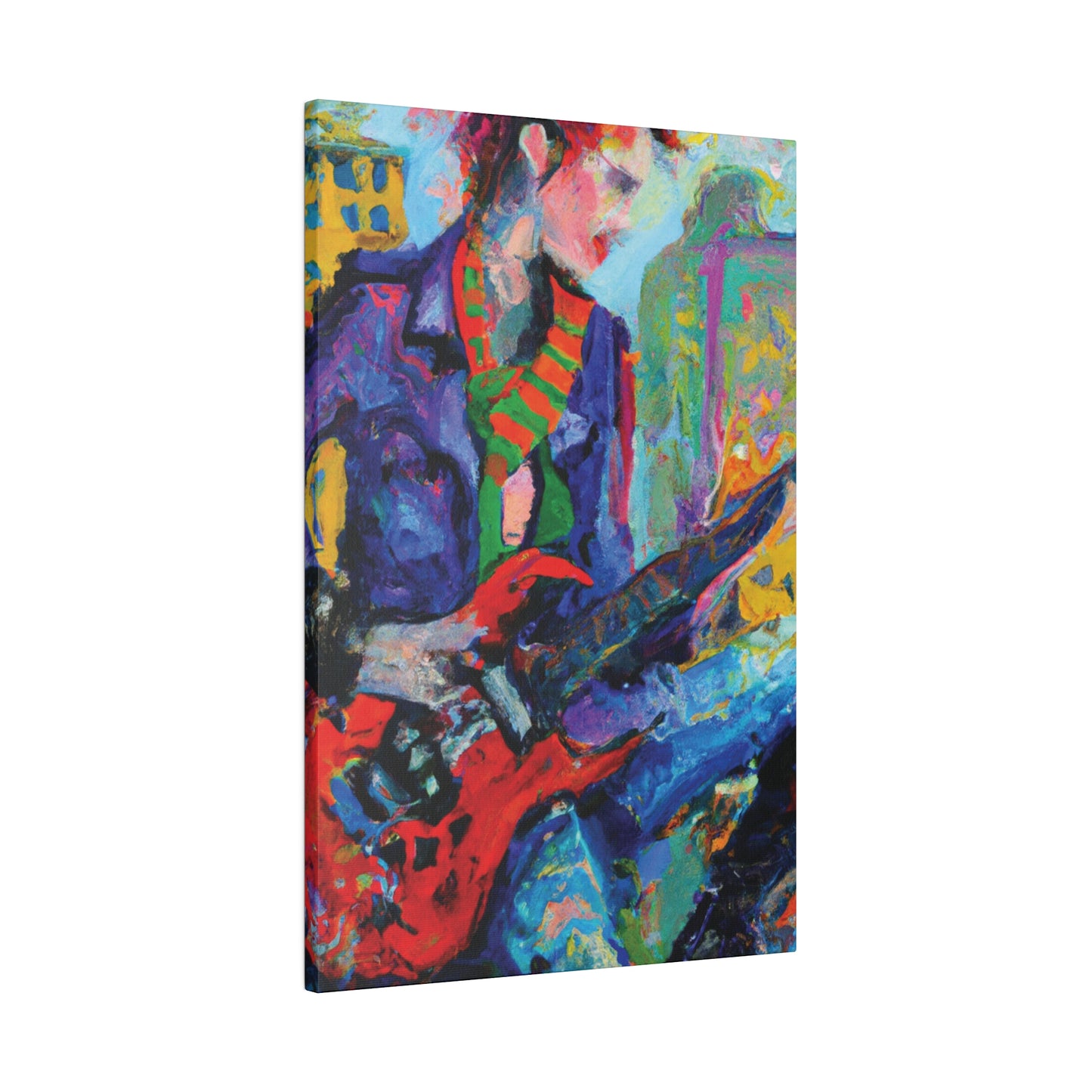 5227E - Rockstar Oil Painting Style Print | Poster | Home Decor | Wall Art | Music Art | Canvas