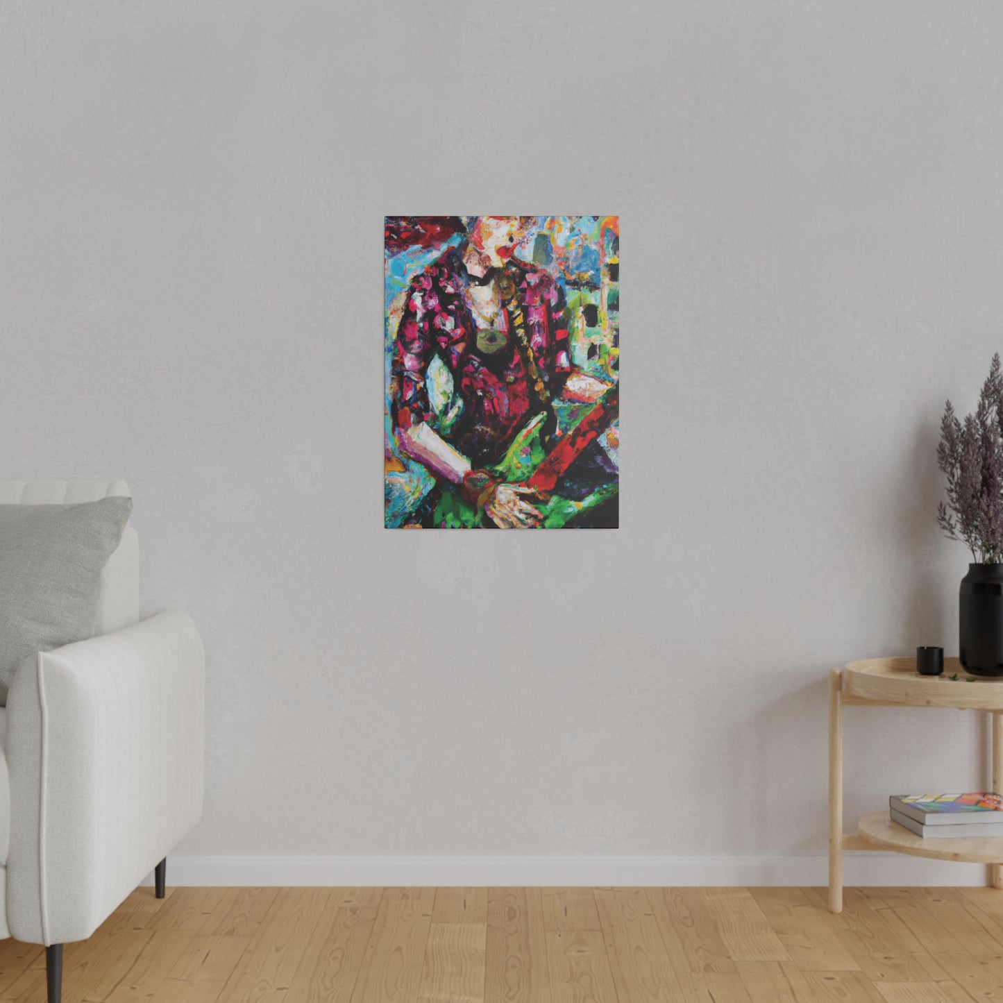 9453F - Rockstar Oil Painting Style Print | Poster | Home Decor | Wall Art | Music Art | Canvas