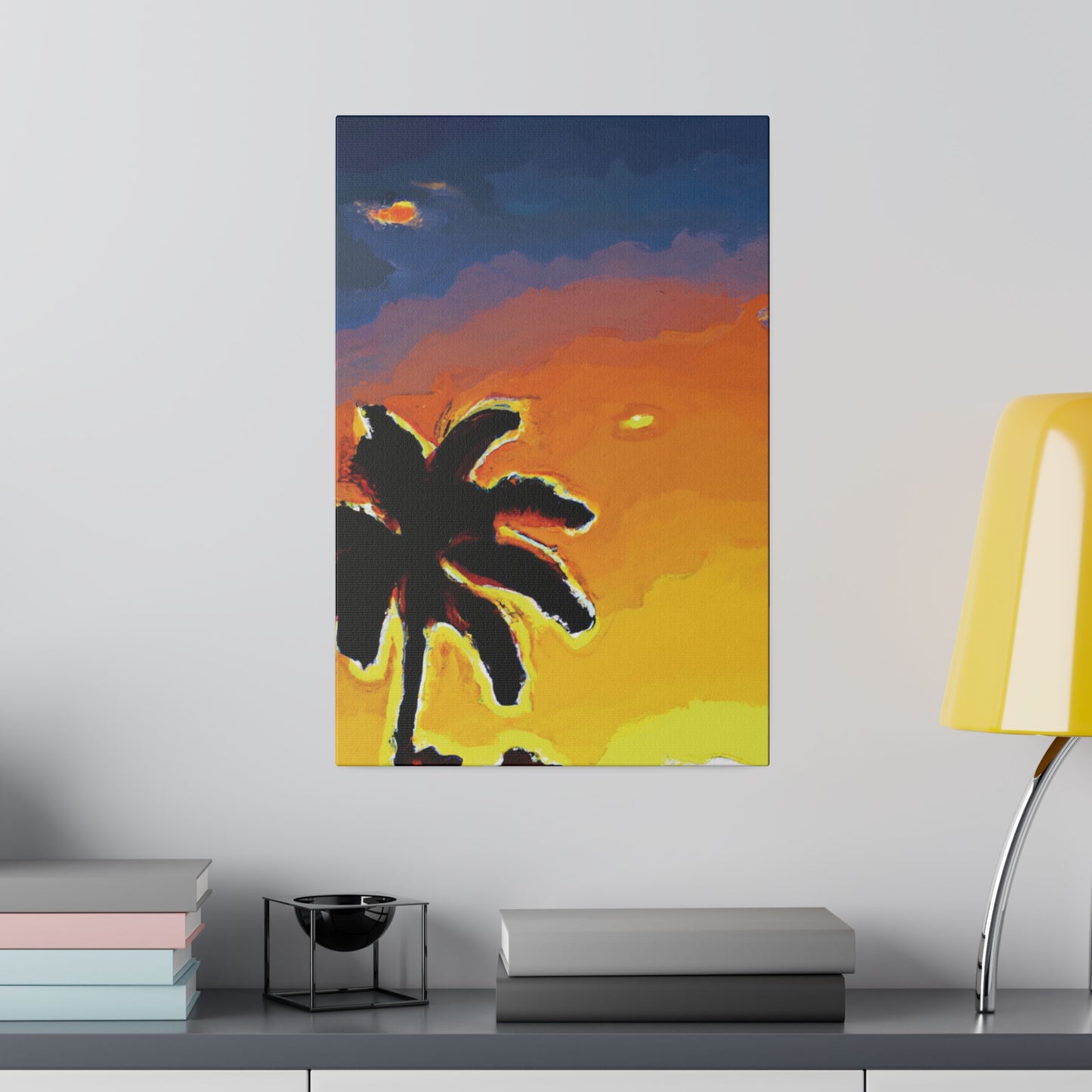 8720W - Miami Beach Sunset Painting Print | Miami | Beach | Sunset | Poster | Home Decor | Wall Art | Canvas
