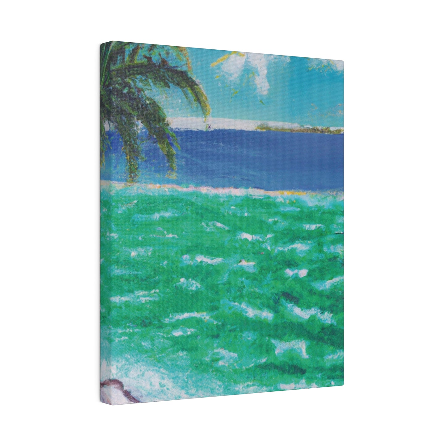 8274K - Bahamas Ocean Painting Print | Bahamas | Ocean | Beach | Poster | Home Decor | Wall Art | Canvas