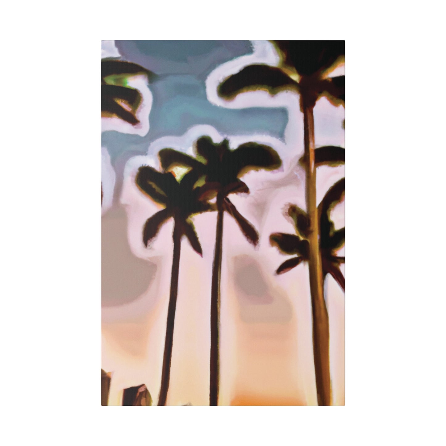 4828Q - Miami Beach Sunset Painting Print | Miami | Beach | Sunset | Poster | Home Decor | Wall Art | Canvas