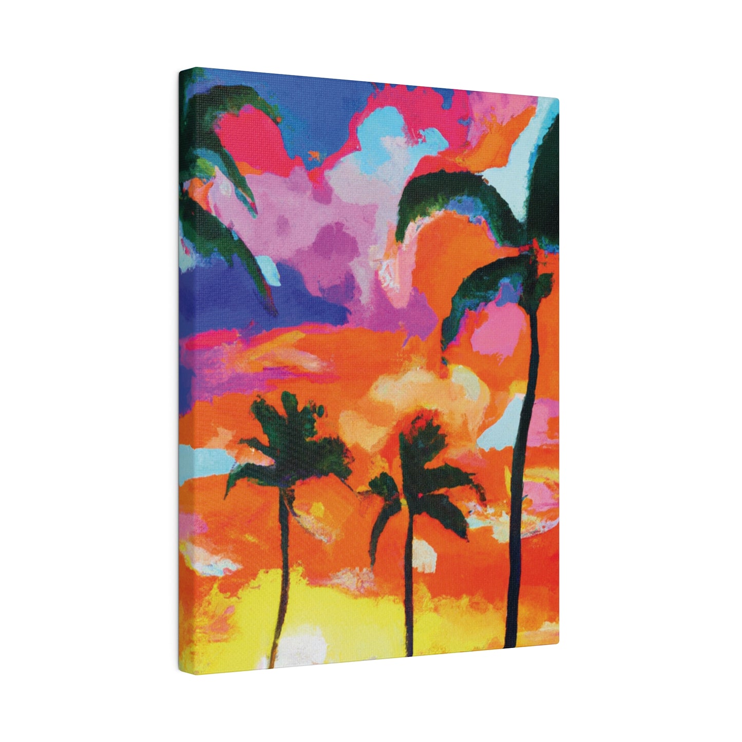 8579F - Miami Beach Sunset Painting Print | Miami | Beach | Sunset | Poster | Home Decor | Wall Art | Canvas