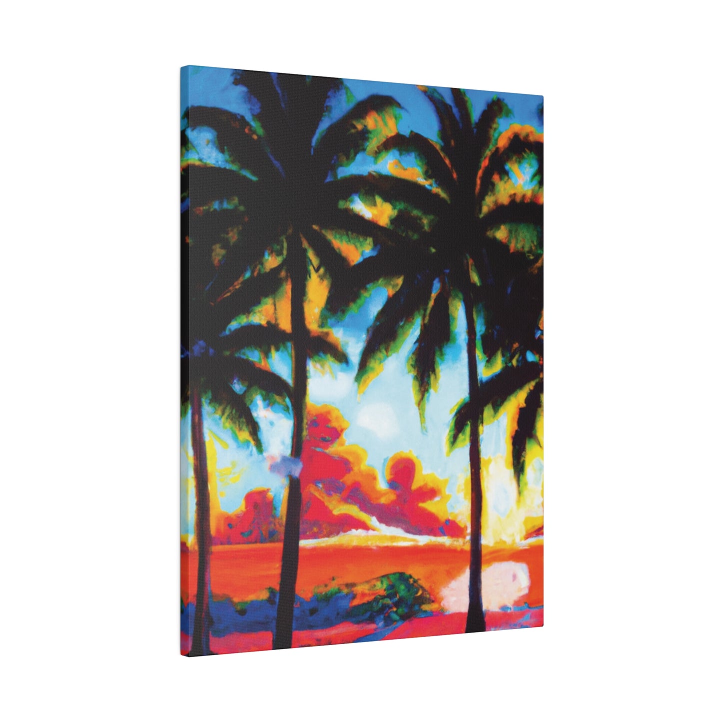 941Q - Miami Beach Sunset Painting Print | Miami | Beach | Sunset | Poster | Home Decor | Wall Art | Canvas