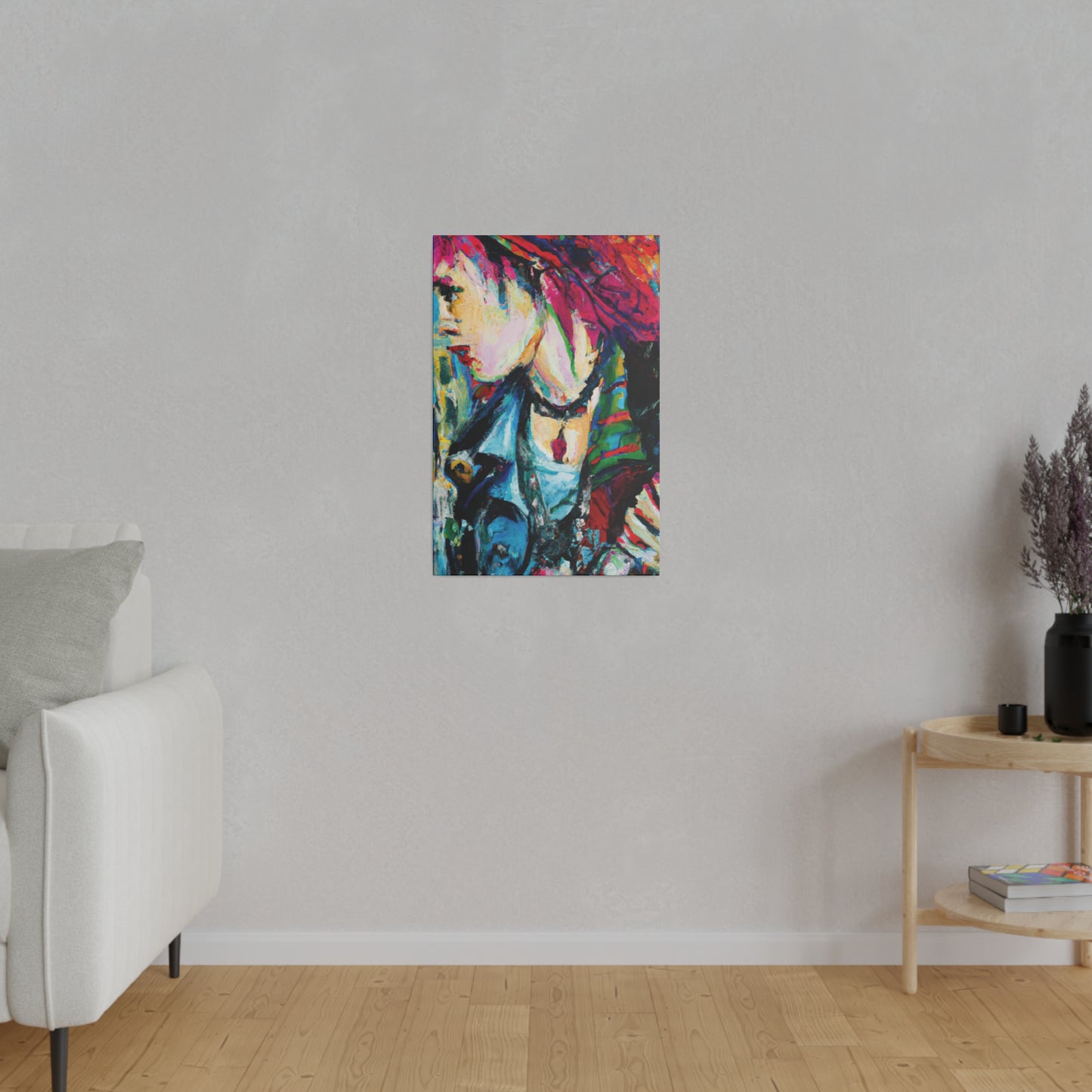 4106Q - Rockstar Oil Painting Style Print | Poster | Home Decor | Wall Art | Music Art | Canvas