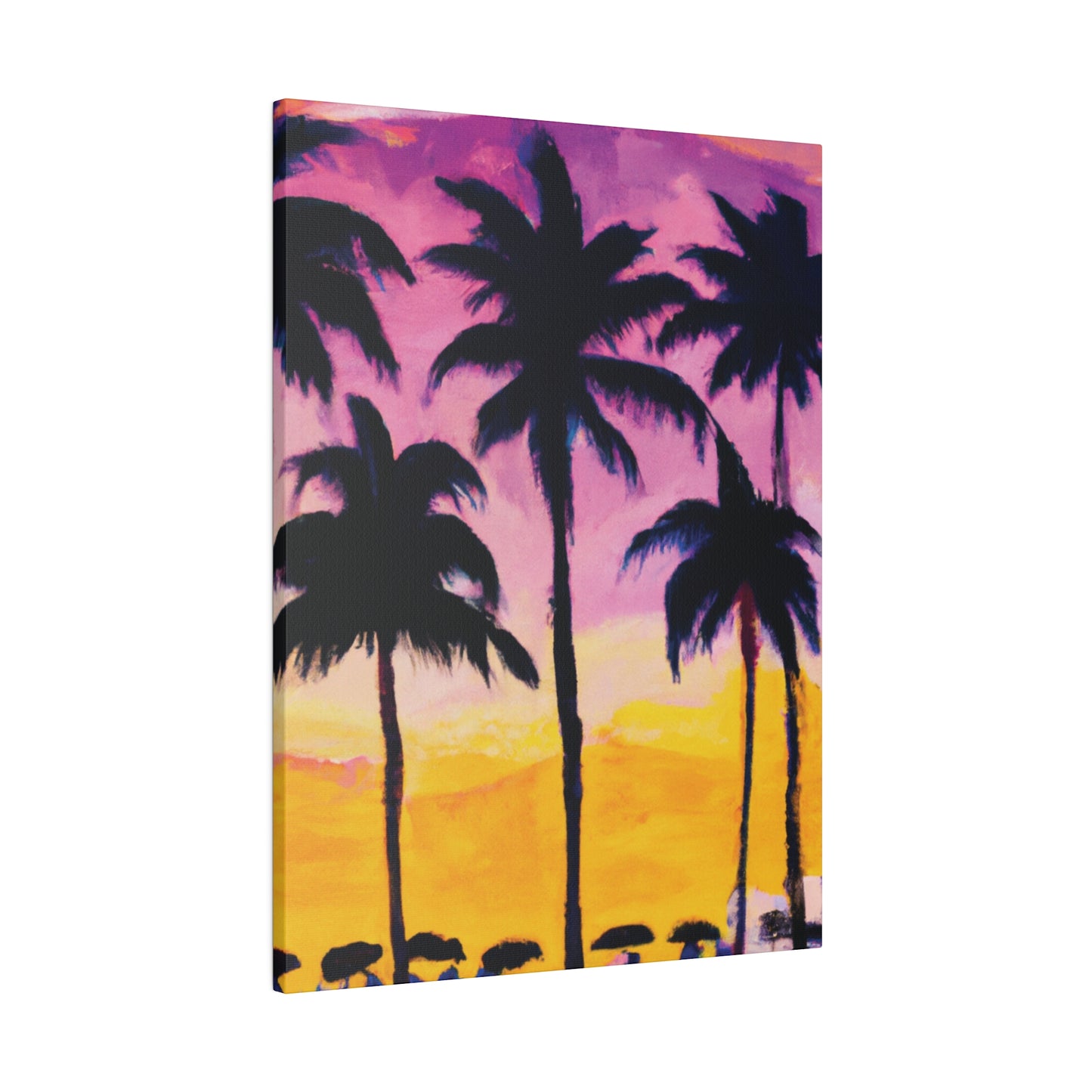 4102I - Miami Beach Sunset Painting Print | Miami | Beach | Sunset | Poster | Home Decor | Wall Art | Canvas