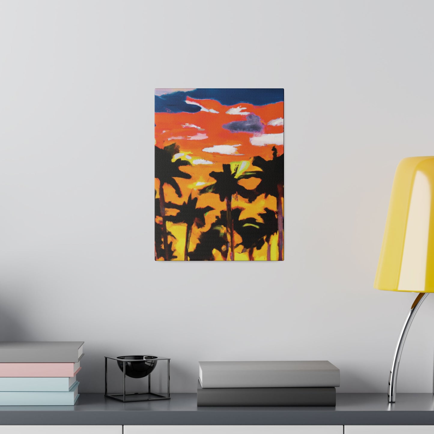 8206A - Miami Beach Sunset Painting Print | Miami | Beach | Sunset | Poster | Home Decor | Wall Art | Canvas