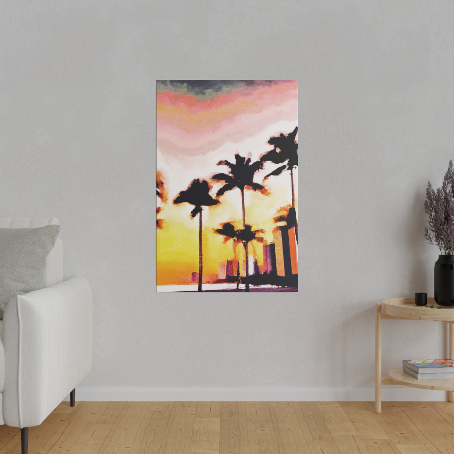 8005X - Miami Beach Sunset Painting Print | Miami | Beach | Sunset | Poster | Home Decor | Wall Art | Canvas