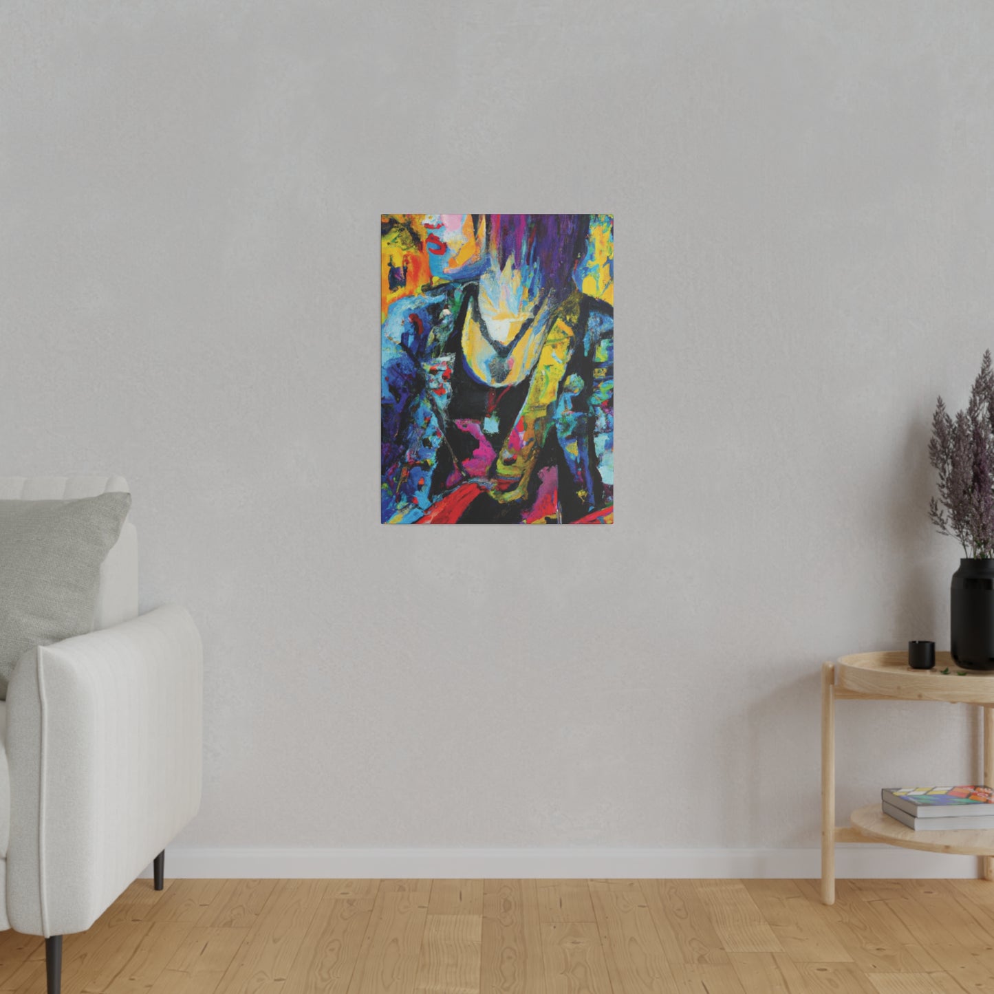 9756Z - Rockstar Oil Painting Style Print | Poster | Home Decor | Wall Art | Music Art | Canvas