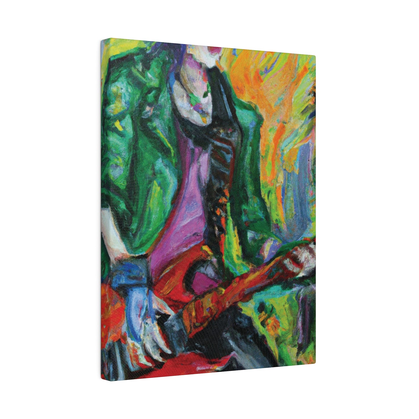 8272F - Rockstar Oil Painting Style Print | Poster | Home Decor | Wall Art | Music Art | Canvas