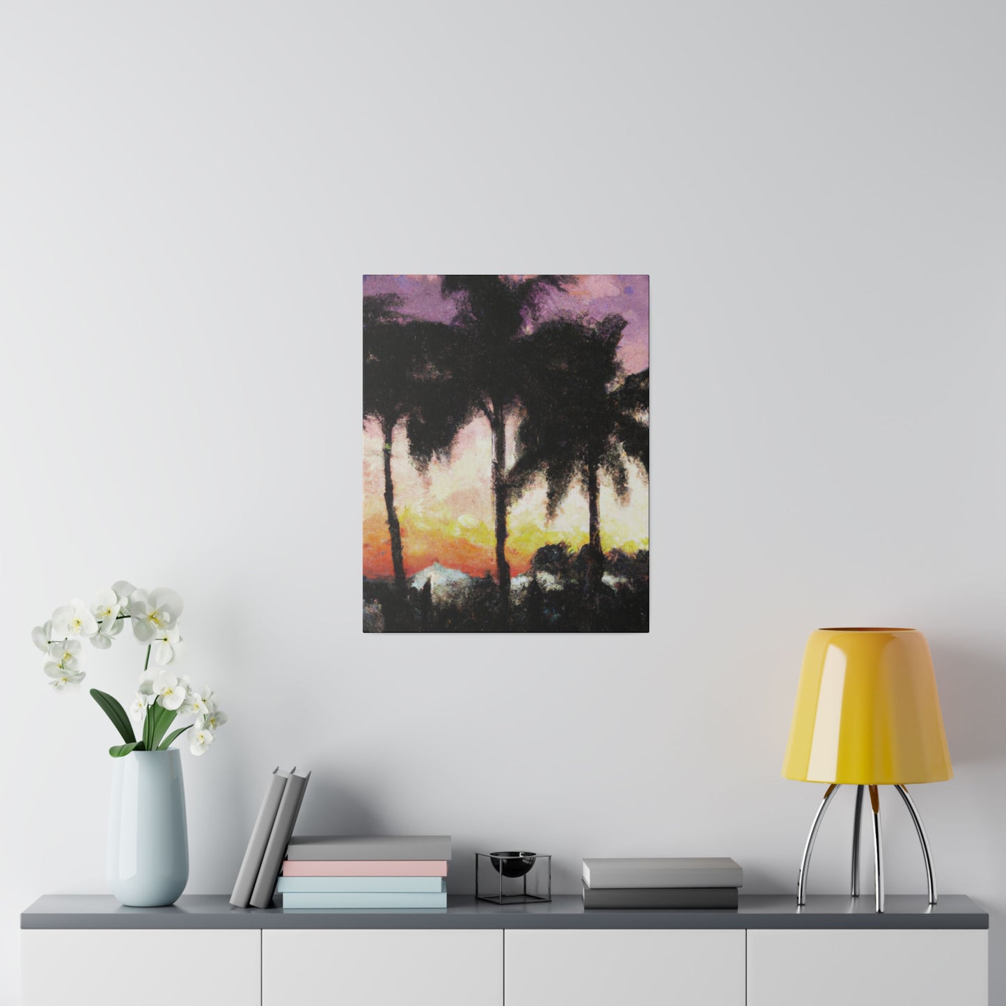 8185A - Miami Beach Sunset Painting Print | Miami | Beach | Sunset | Poster | Home Decor | Wall Art | Canvas