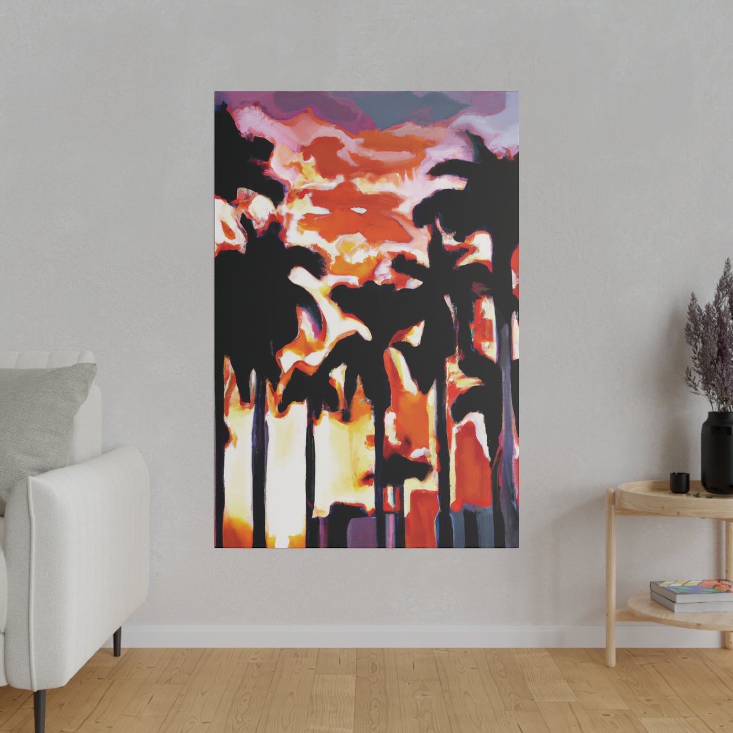 9274N - Miami Beach Sunset Painting Print | Miami | Beach | Sunset | Poster | Home Decor | Wall Art | Canvas