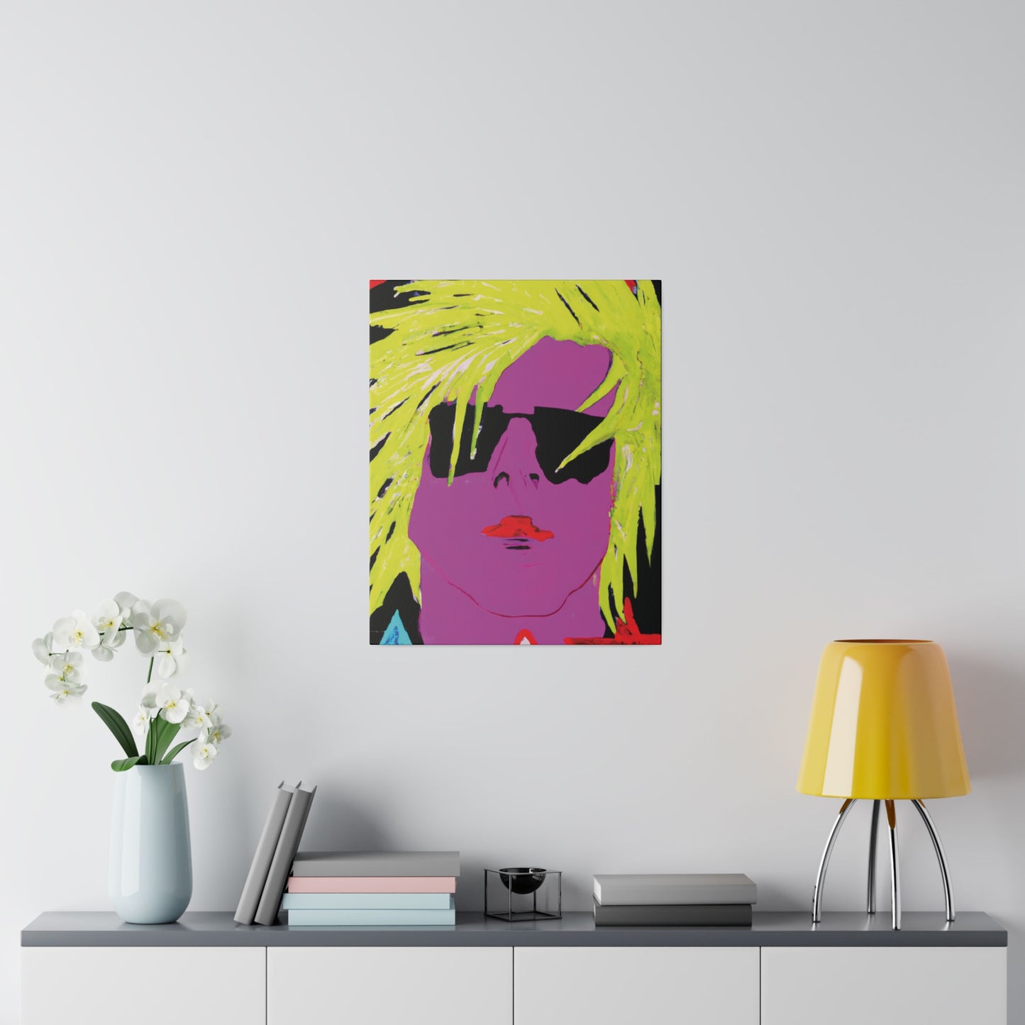 3271U - Rockstar Painting Print | Face | Abstract | Poster | Home Decor | Wall Art | Music Art | Canvas