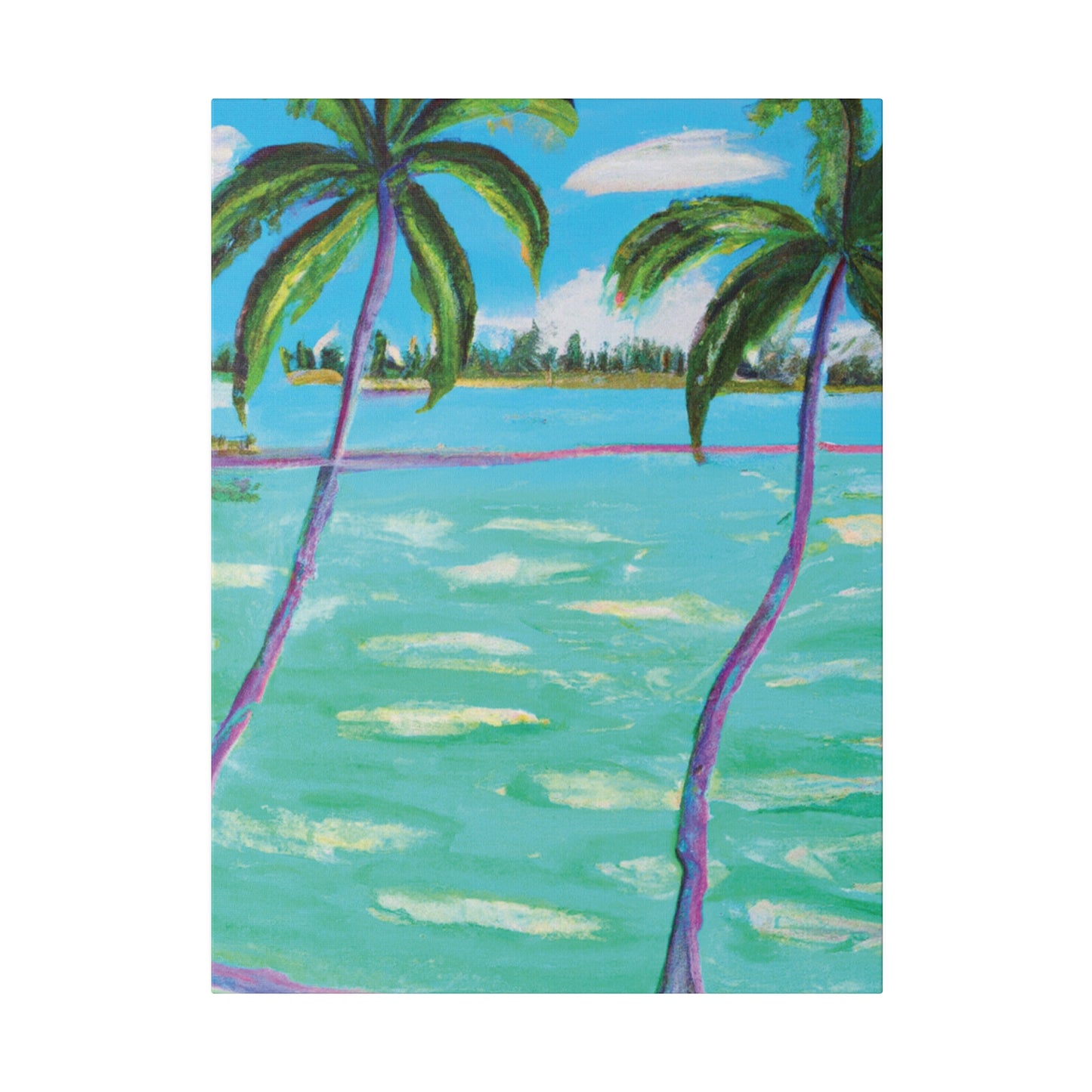 4451X - Bahamas Ocean Painting Print | Bahamas | Ocean | Beach | Poster | Home Decor | Wall Art | Canvas