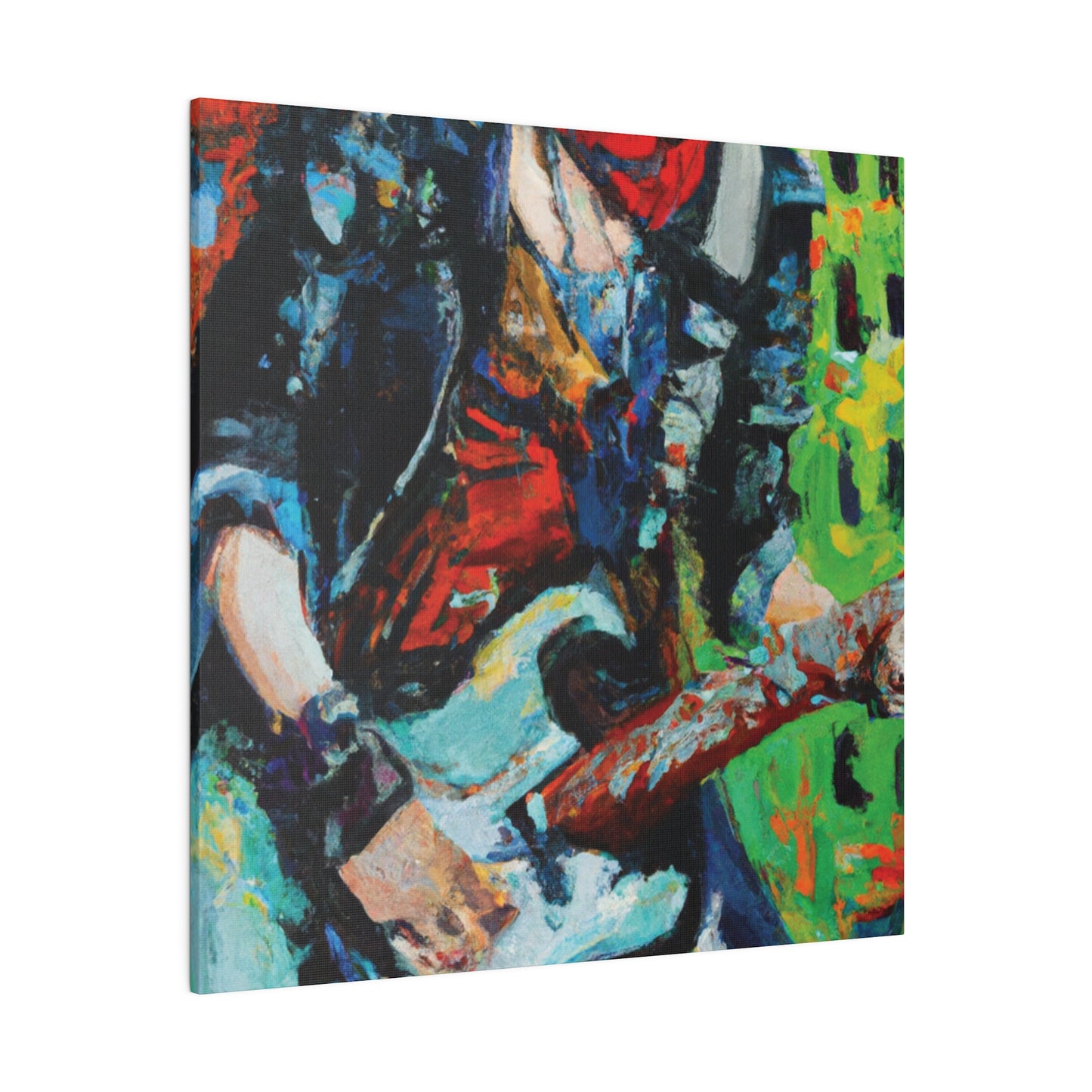 4485G - Rockstar Oil Painting Style Print | Poster | Home Decor | Wall Art | Music Art | Canvas