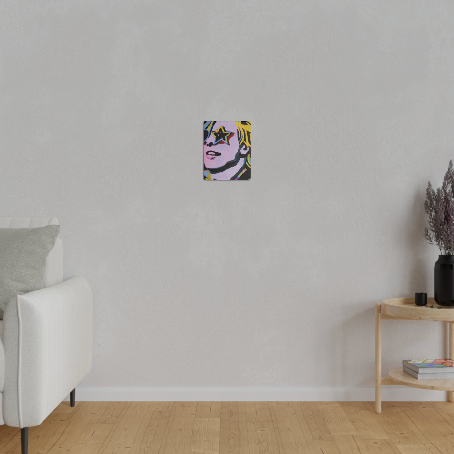 5027F - Rockstar Painting Print | Face | Abstract | Poster | Home Decor | Wall Art | Music Art | Canvas