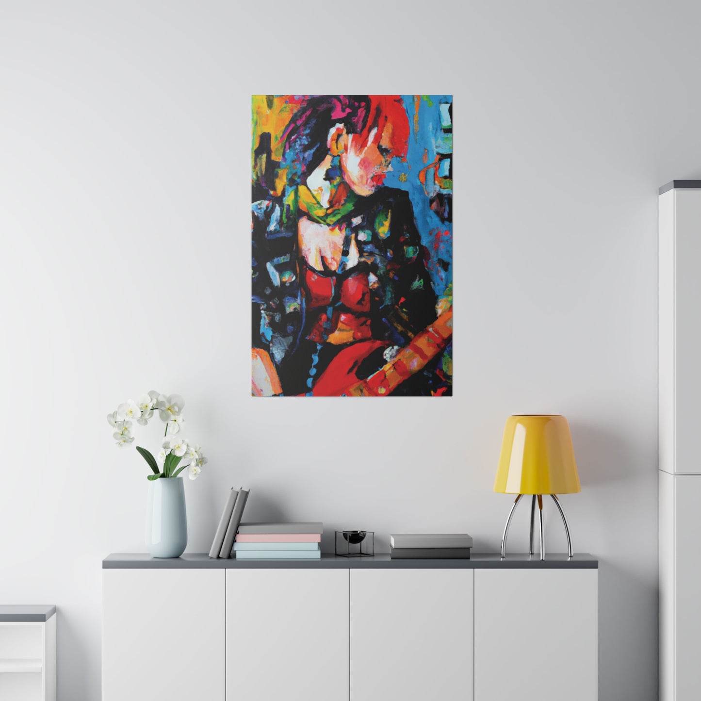 9602B - Rockstar Oil Painting Style Print | Poster | Home Decor | Wall Art | Music Art | Canvas