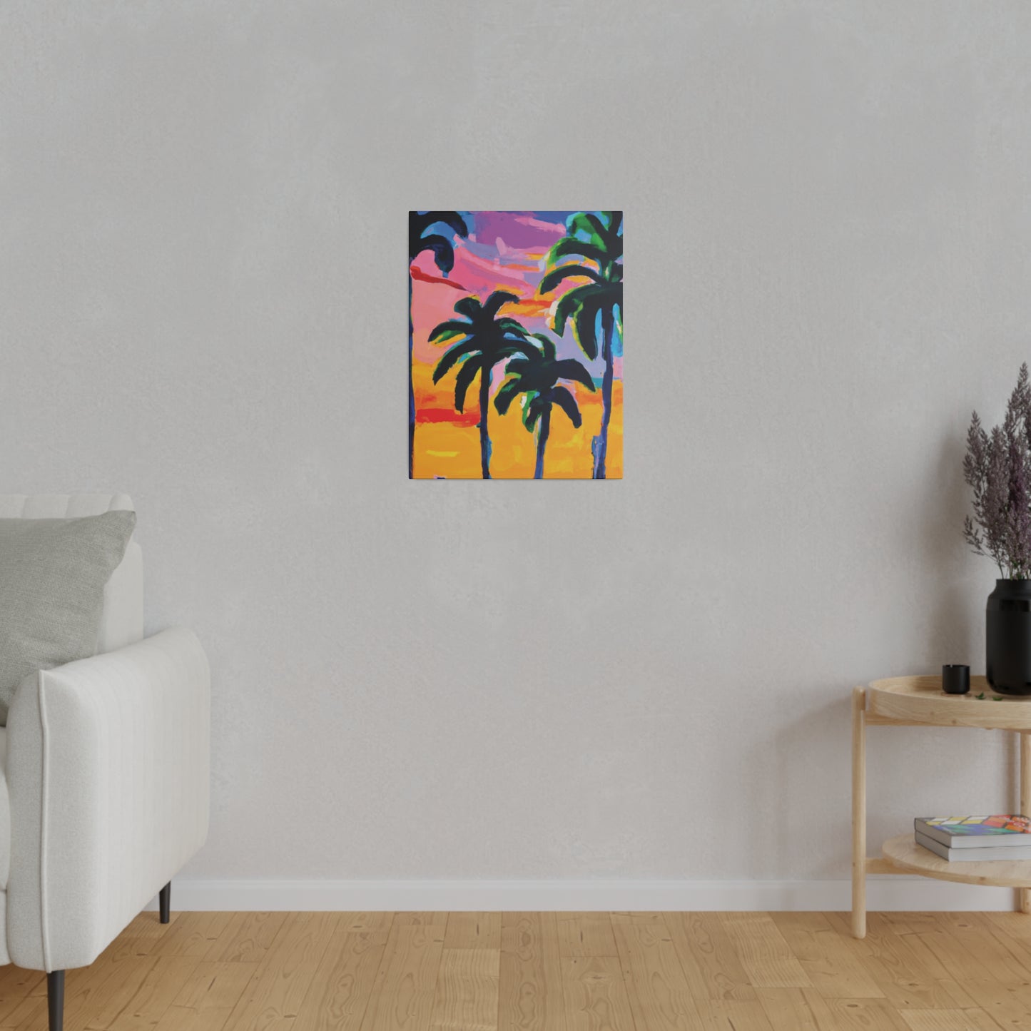 7409P - Miami Beach Sunset Painting Print | Miami | Beach | Sunset | Poster | Home Decor | Wall Art | Canvas