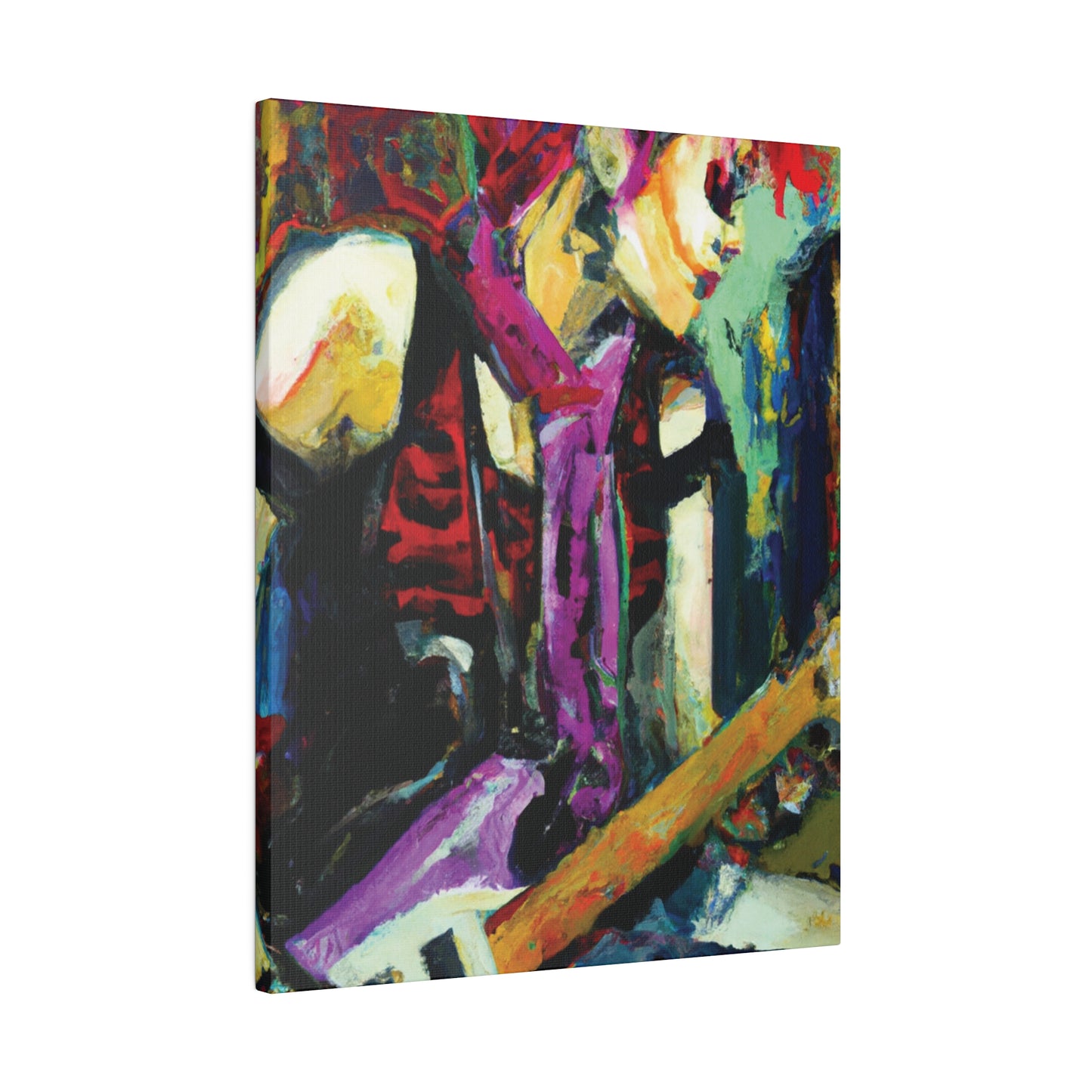 9704G - Rockstar Oil Painting Style Print | Poster | Home Decor | Wall Art | Music Art | Canvas