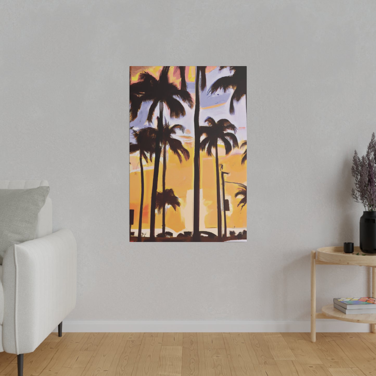 8392O - Miami Beach Sunset Painting Print | Miami | Beach | Sunset | Poster | Home Decor | Wall Art | Canvas