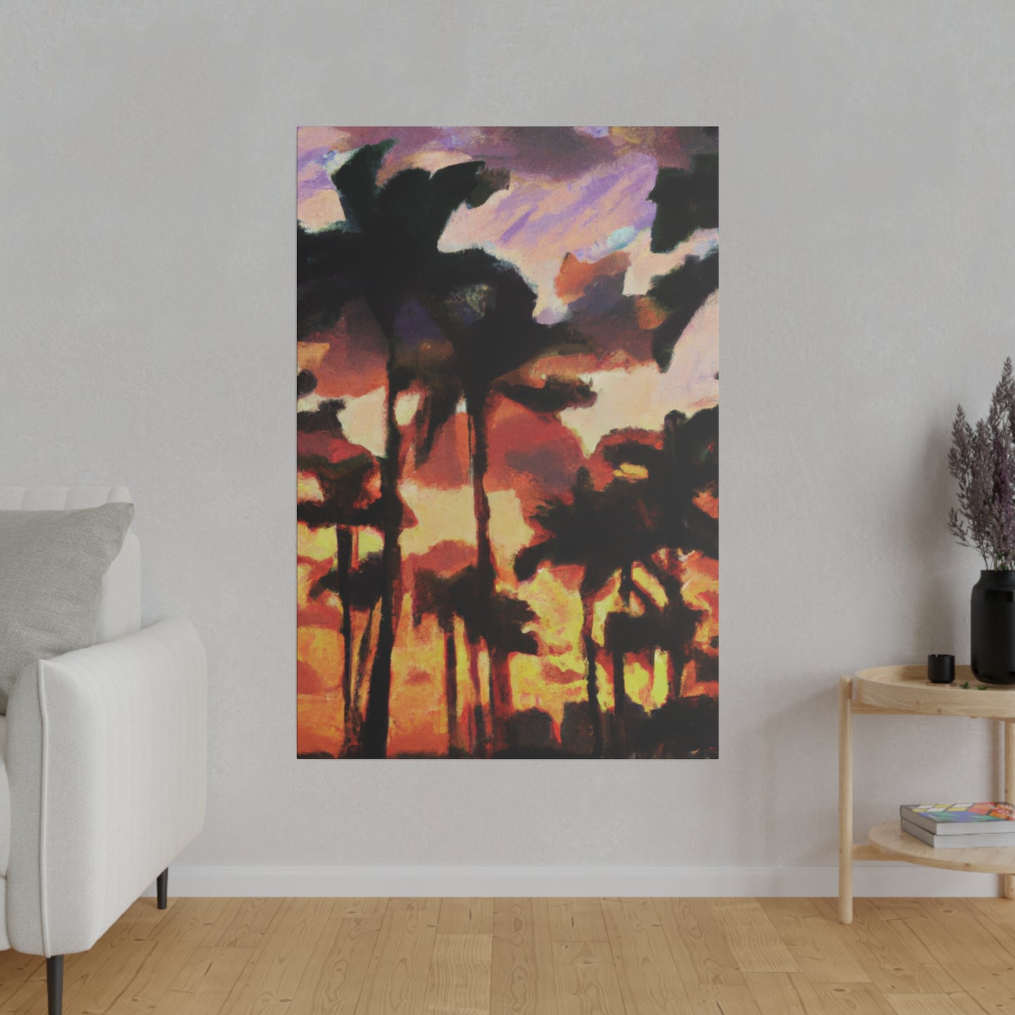 8396Z - Miami Beach Sunset Painting Print | Miami | Beach | Sunset | Poster | Home Decor | Wall Art | Canvas