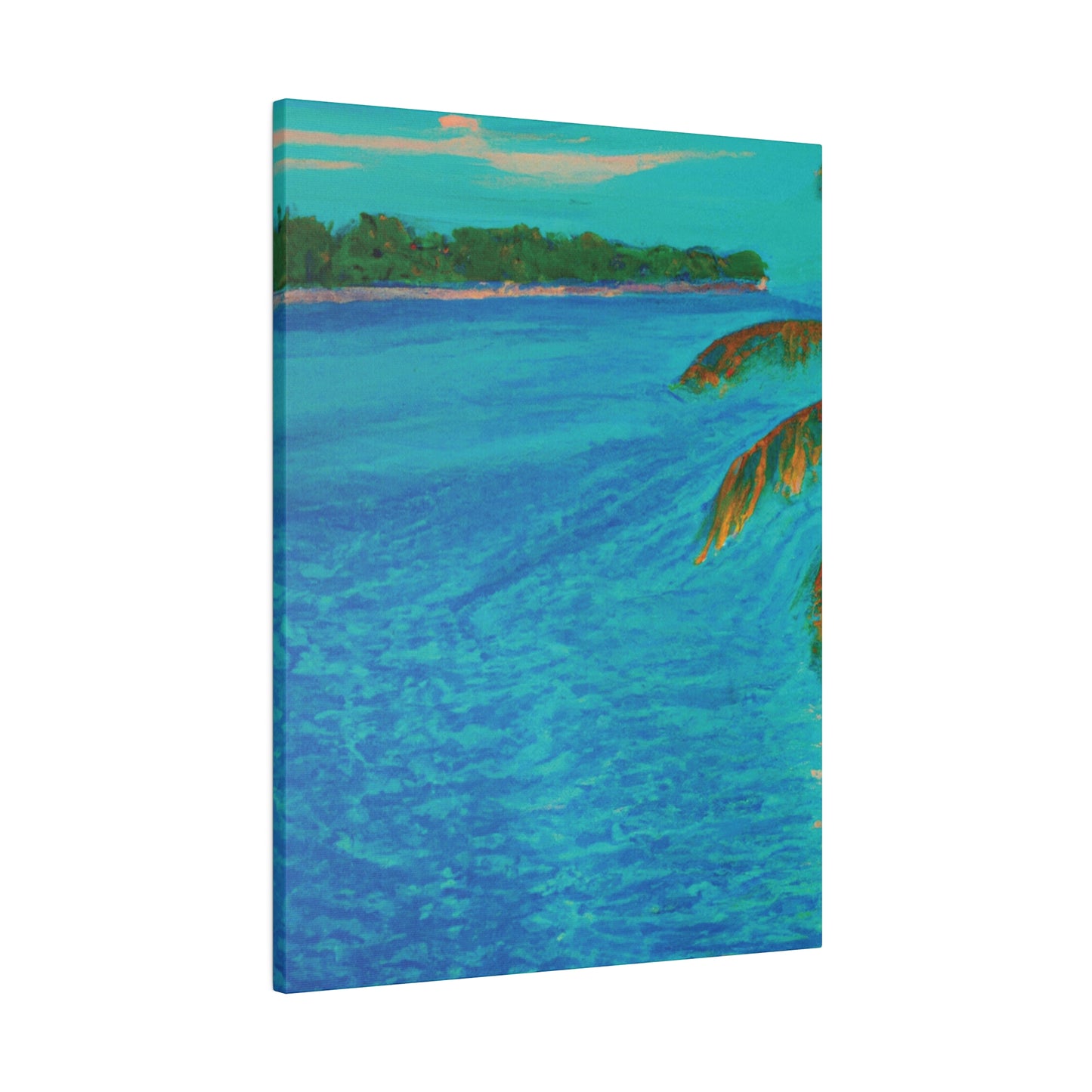 3303Q - Bahamas Ocean Painting Print | Bahamas | Ocean | Beach | Poster | Home Decor | Wall Art | Canvas