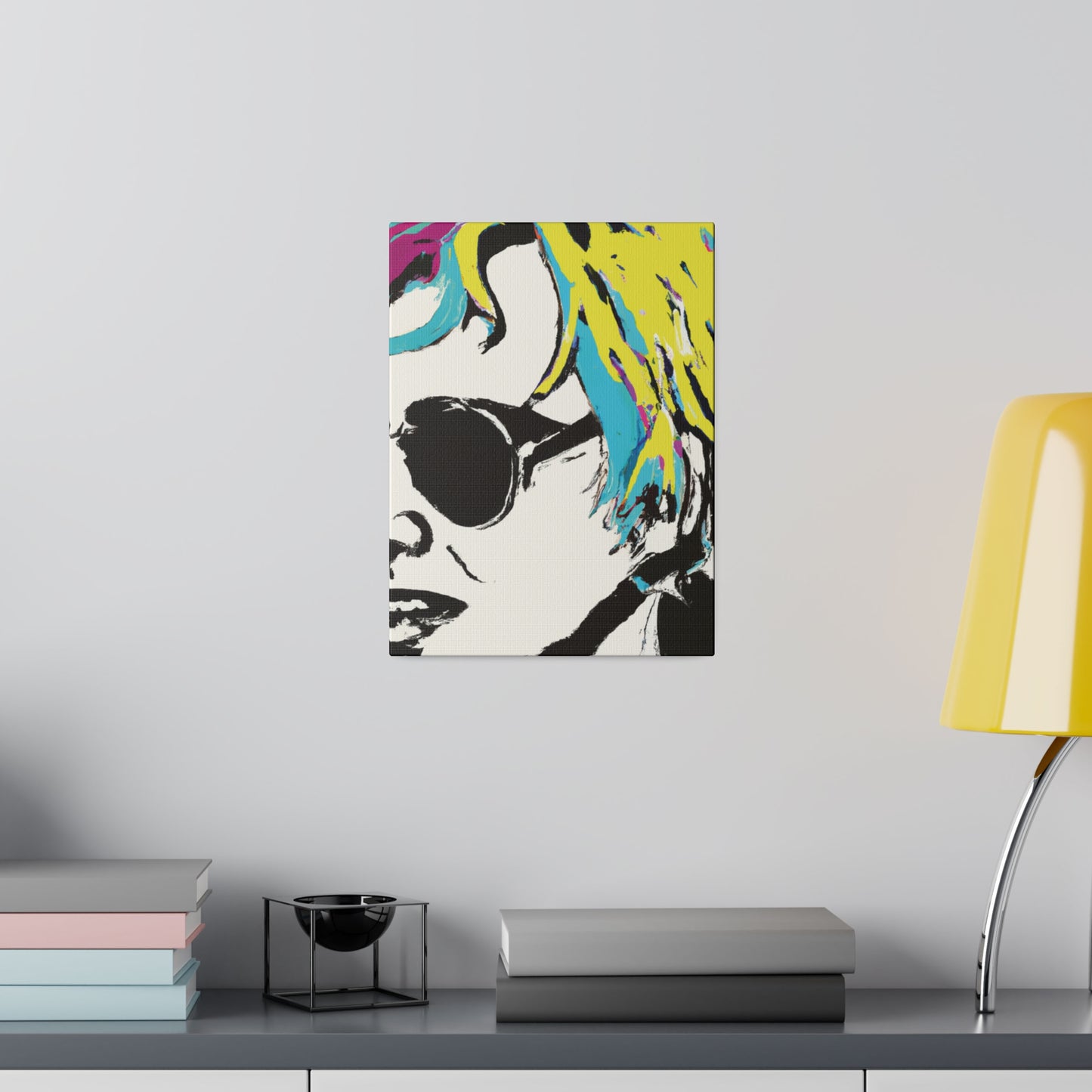 3921R - Rockstar Painting Print | Face | Abstract | Poster | Home Decor | Wall Art | Music Art | Canvas