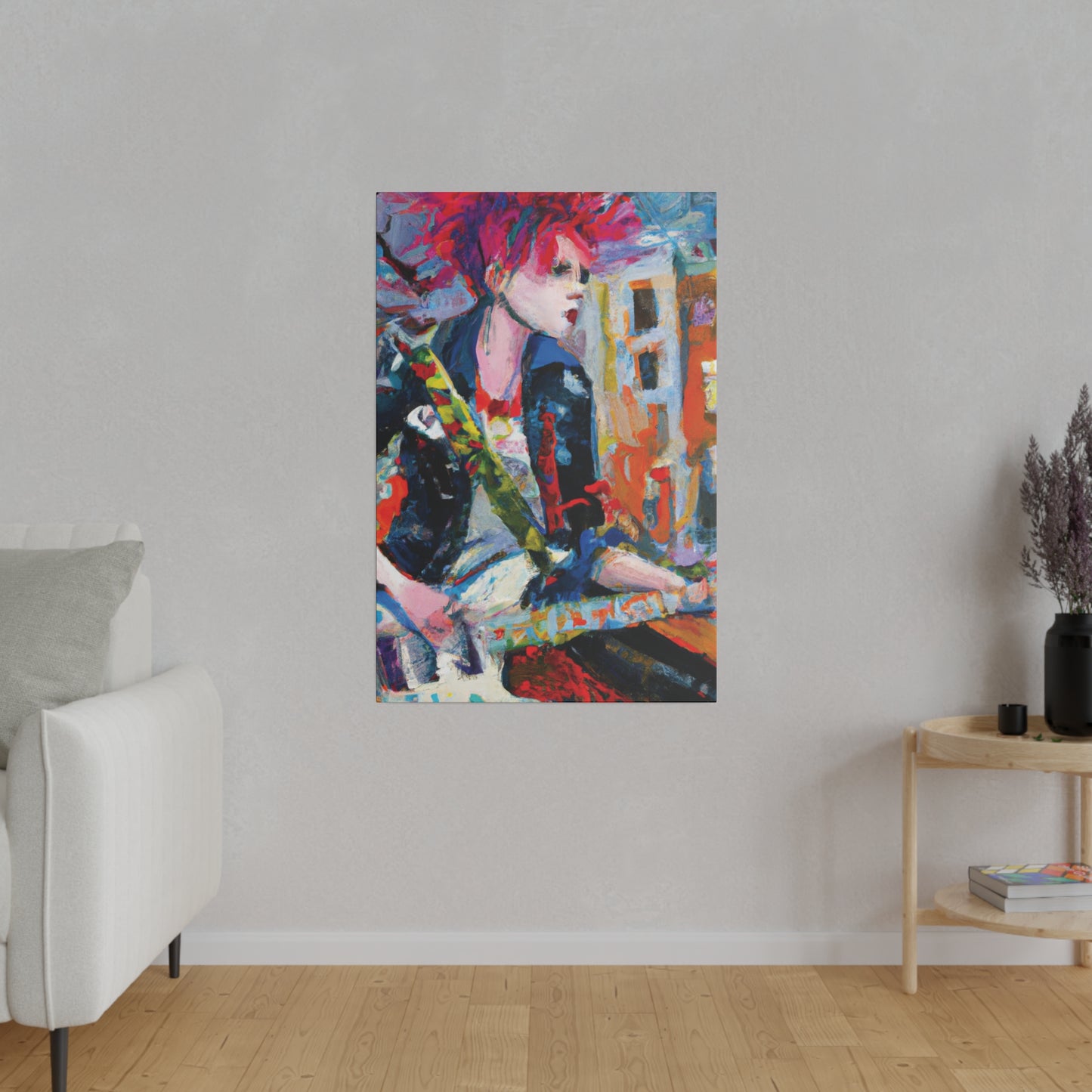 3276D - Rockstar Oil Painting Style Print | Poster | Home Decor | Wall Art | Music Art | Canvas