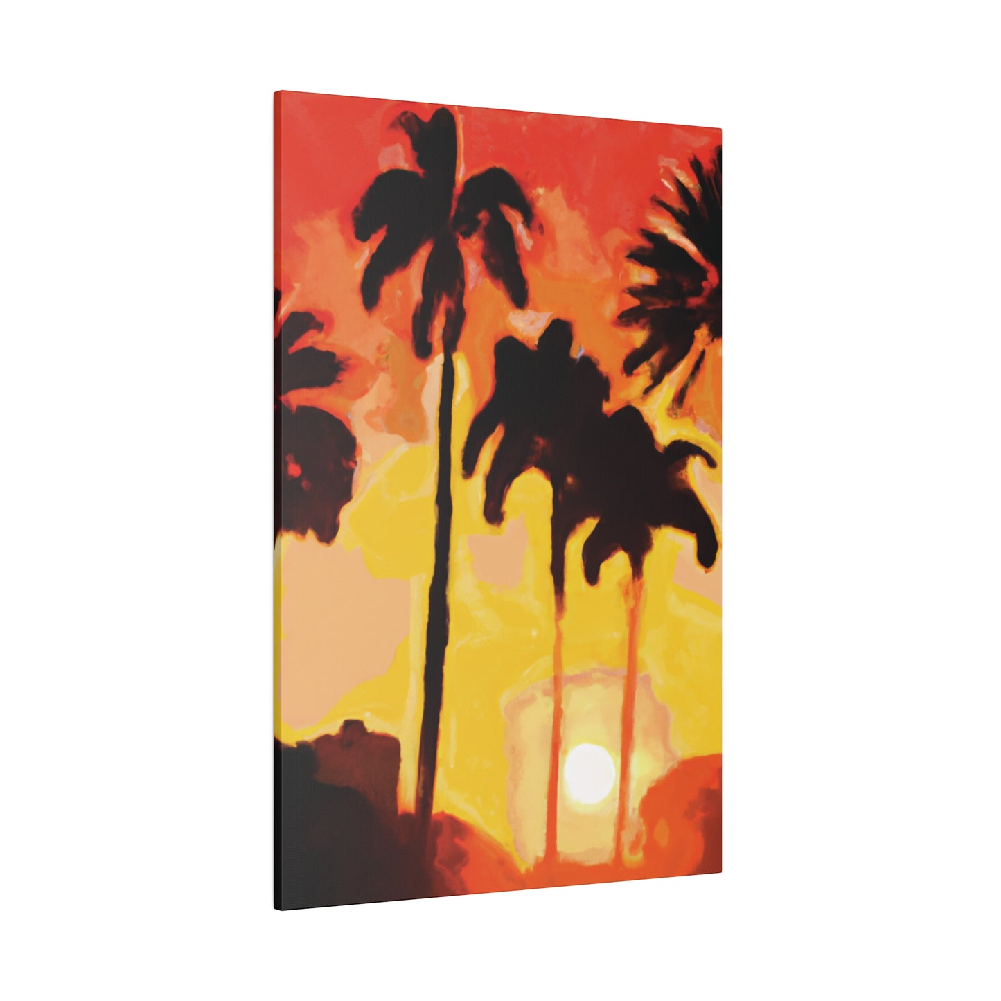 3259B - Miami Beach Sunset Painting Print | Miami | Beach | Sunset | Poster | Home Decor | Wall Art | Canvas