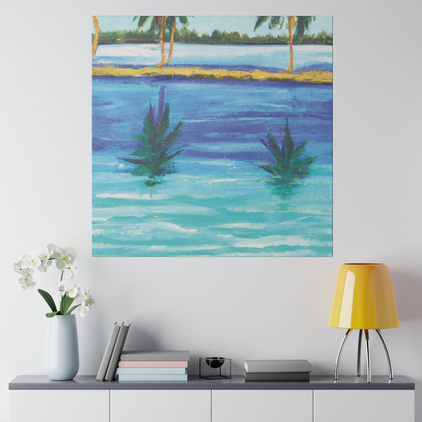 9768P - Bahamas Ocean Painting Print | Bahamas | Ocean | Beach | Poster | Home Decor | Wall Art | Canvas