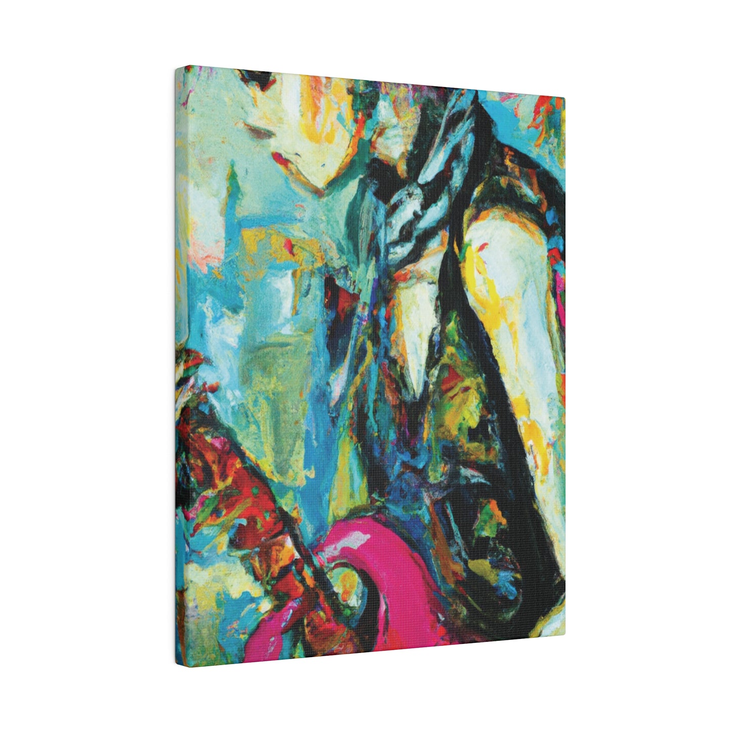 4727S - Rockstar Oil Painting Style Print | Poster | Home Decor | Wall Art | Music Art | Canvas