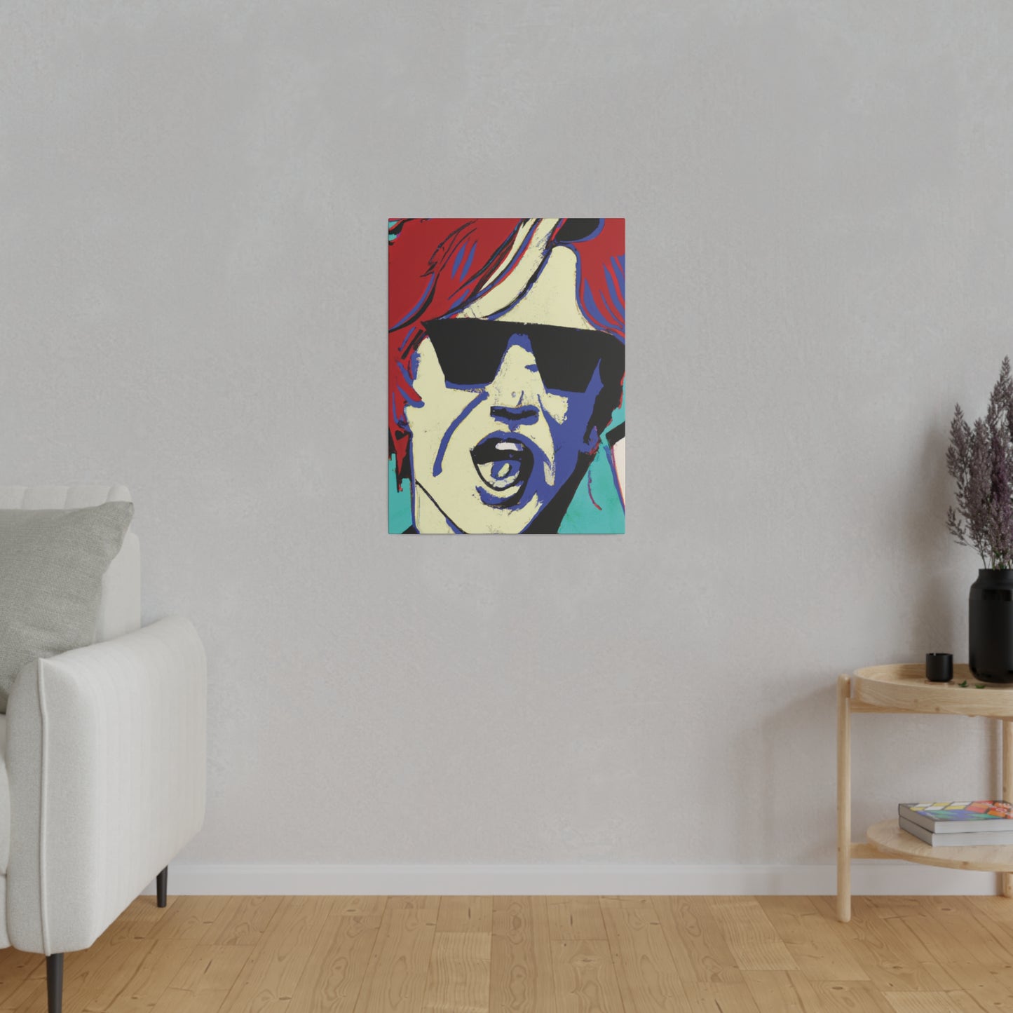 3245Z - Rockstar Painting Print | Face | Abstract | Poster | Home Decor | Wall Art | Music Art | Canvas