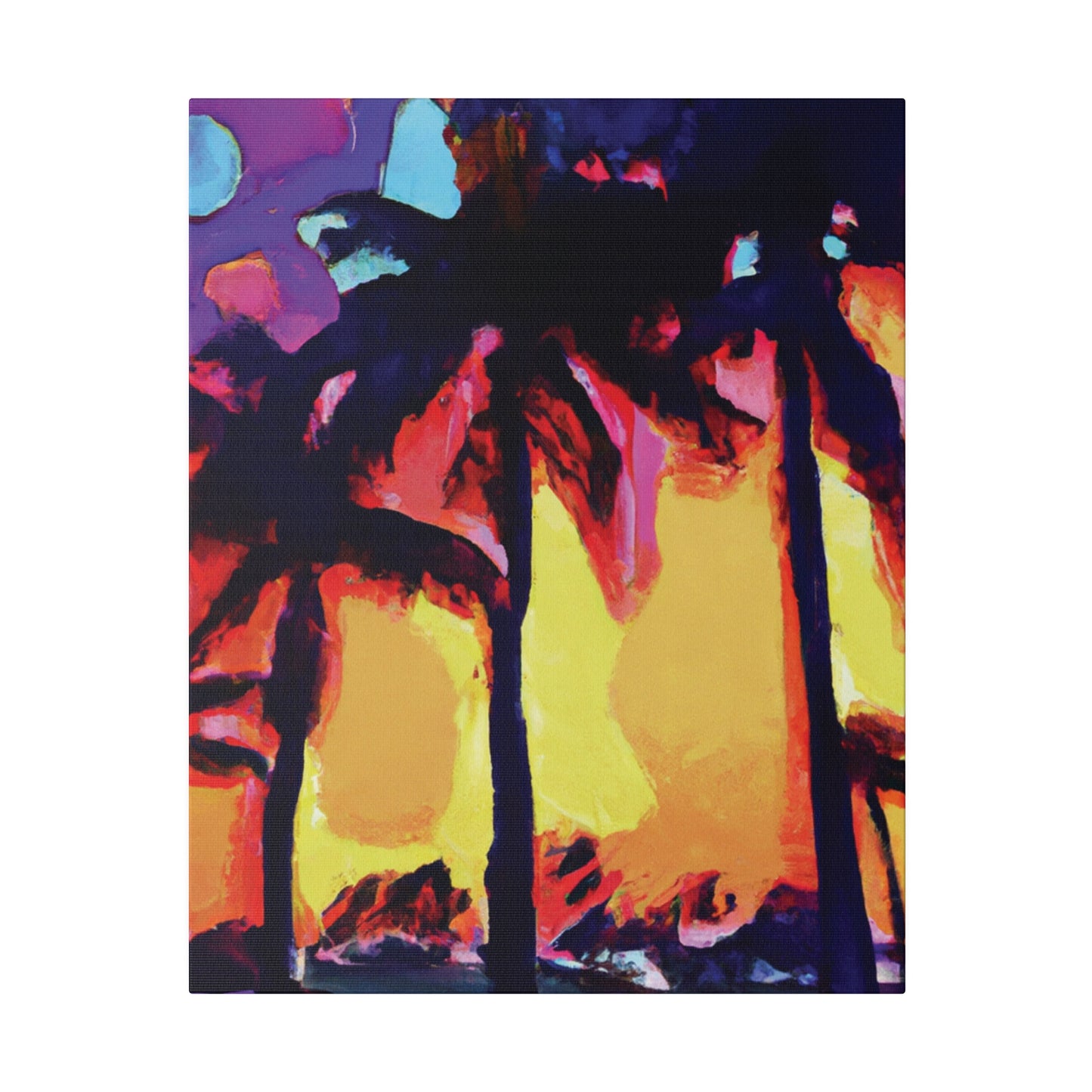 7278A - Miami Beach Sunset Painting Print | Miami | Beach | Sunset | Poster | Home Decor | Wall Art | Canvas