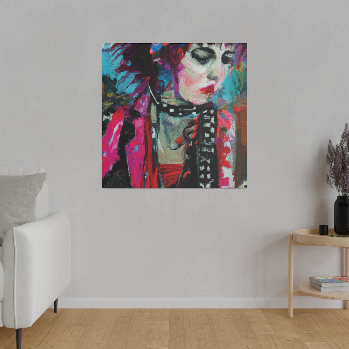 9225T - Rockstar Oil Painting Style Print | Poster | Home Decor | Wall Art | Music Art | Canvas