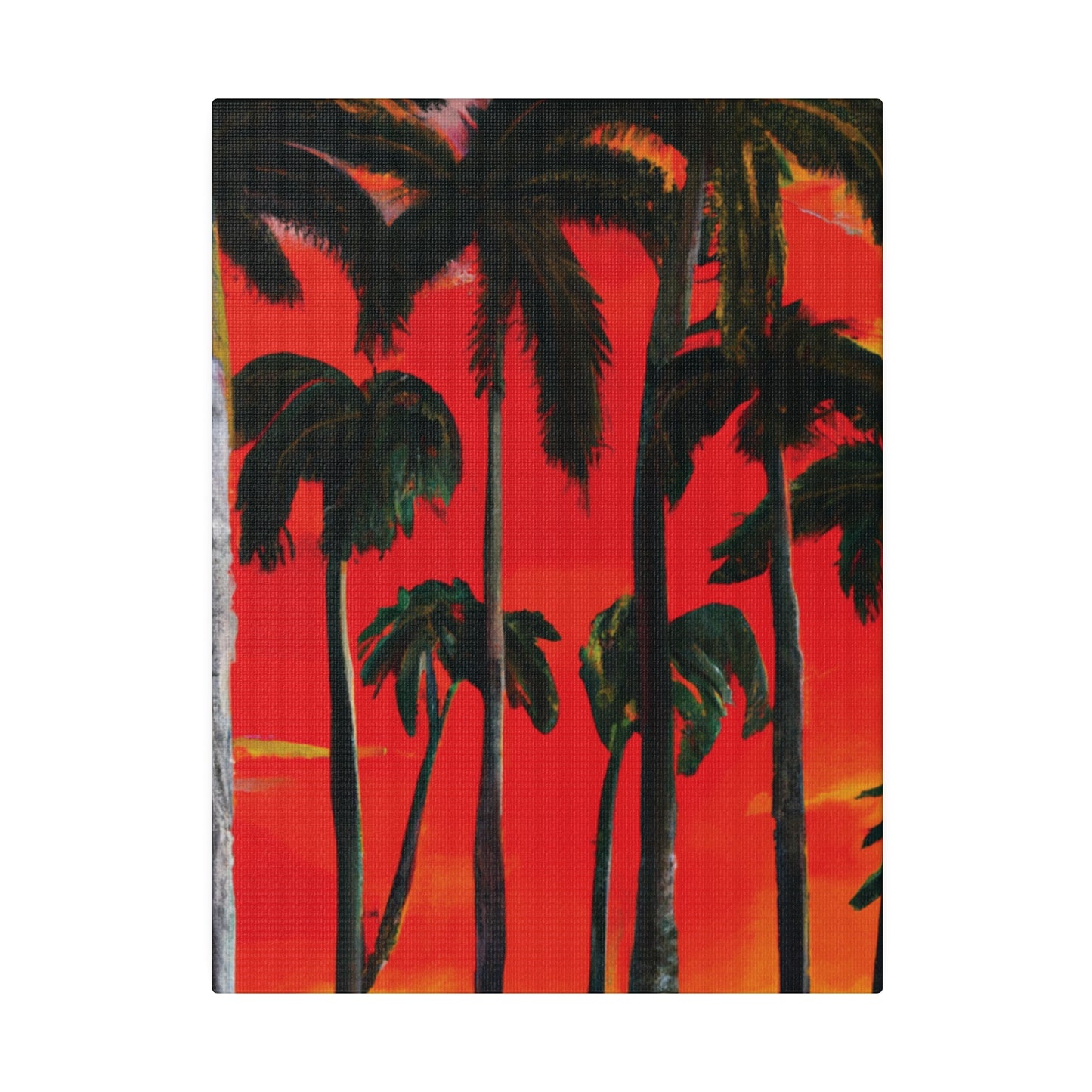 4286K - Miami Beach Sunset Painting Print | Miami | Beach | Sunset | Poster | Home Decor | Wall Art | Canvas