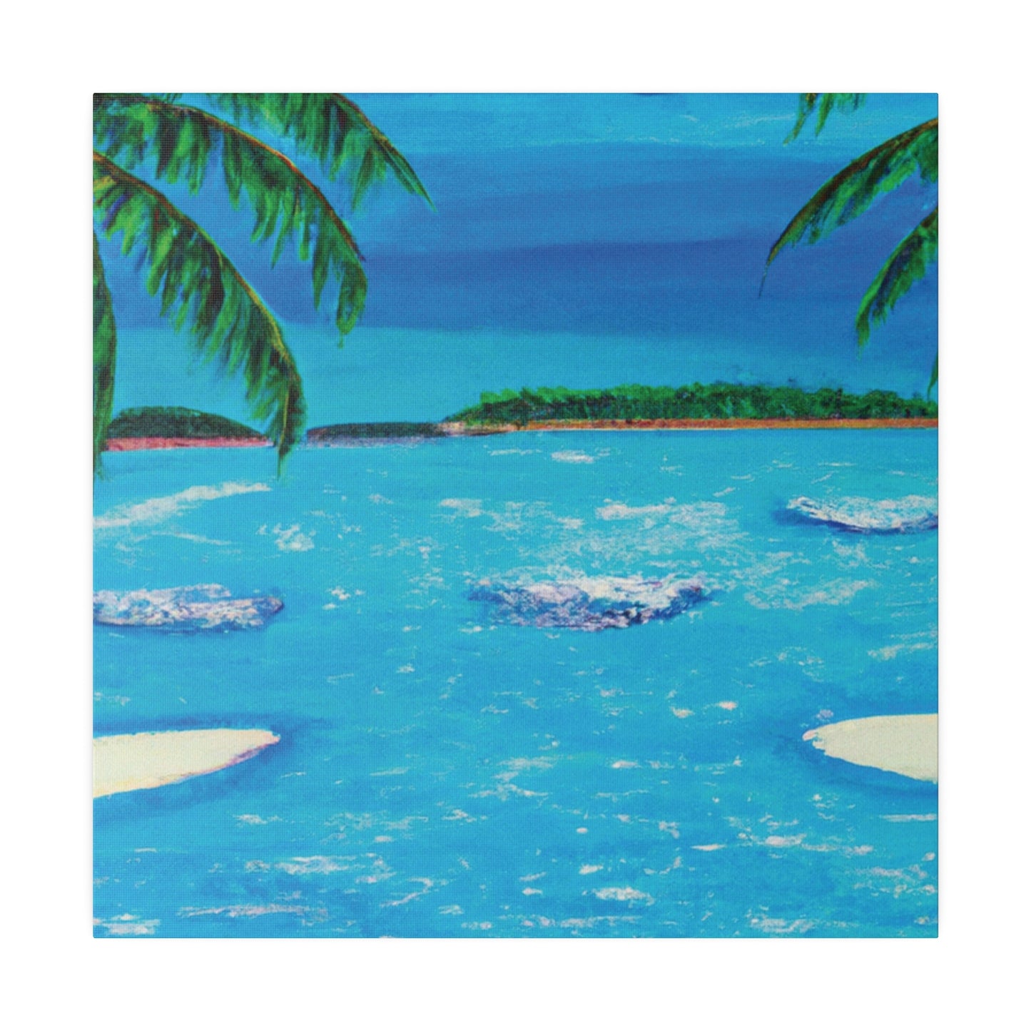 7239Z - Bahamas Ocean Painting Print | Bahamas | Ocean | Beach | Poster | Home Decor | Wall Art | Canvas