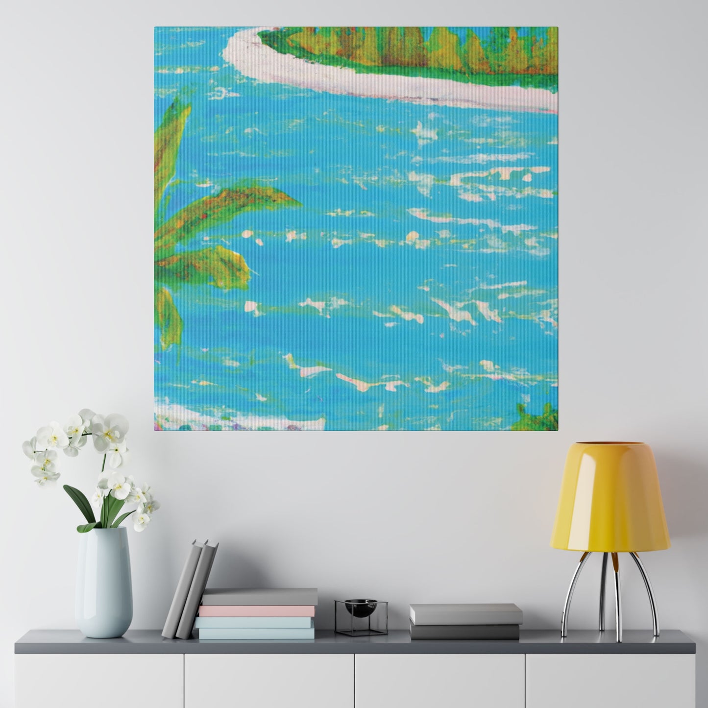 9555G - Bahamas Ocean Painting Print | Bahamas | Ocean | Beach | Poster | Home Decor | Wall Art | Canvas