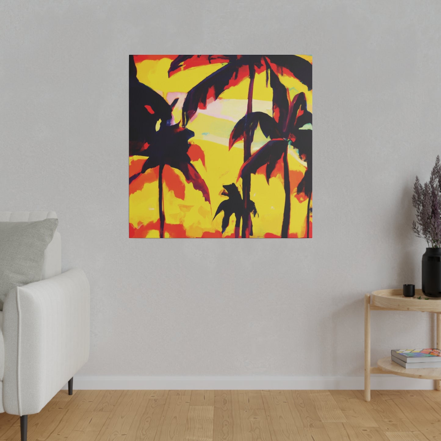 7643G - Miami Beach Sunset Painting Print | Miami | Beach | Sunset | Poster | Home Decor | Wall Art | Canvas