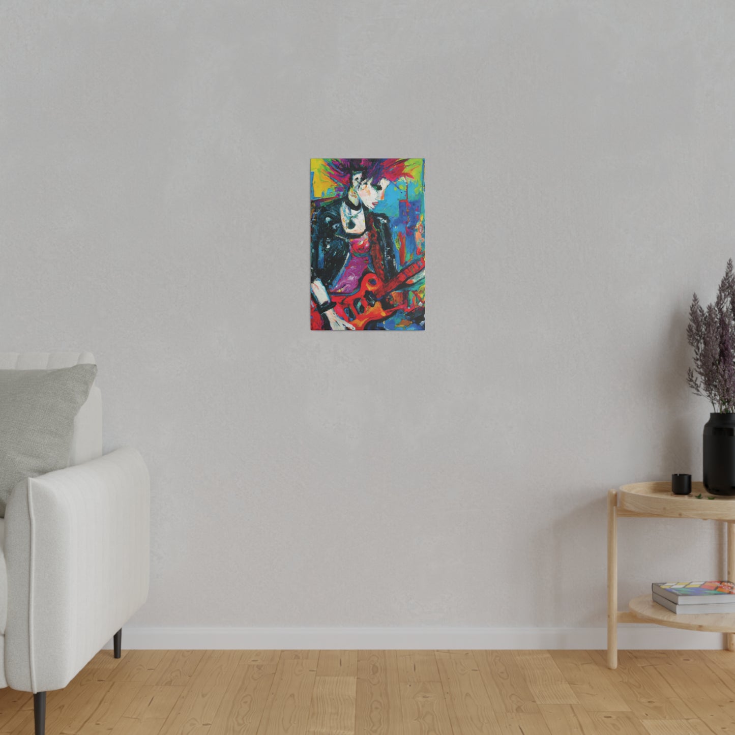 9051F - Rockstar Oil Painting Style Print | Poster | Home Decor | Wall Art | Music Art | Canvas