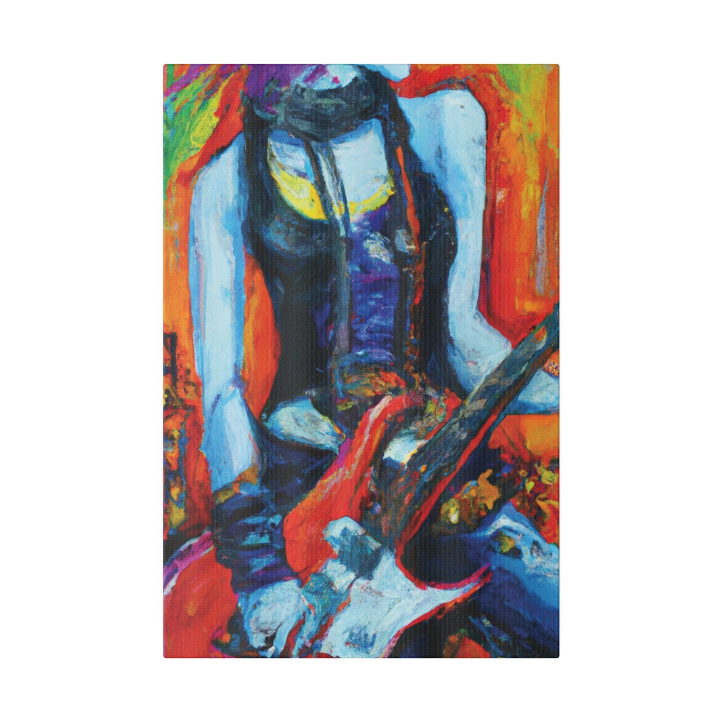 9232G - Rockstar Oil Painting Style Print | Poster | Home Decor | Wall Art | Music Art | Canvas