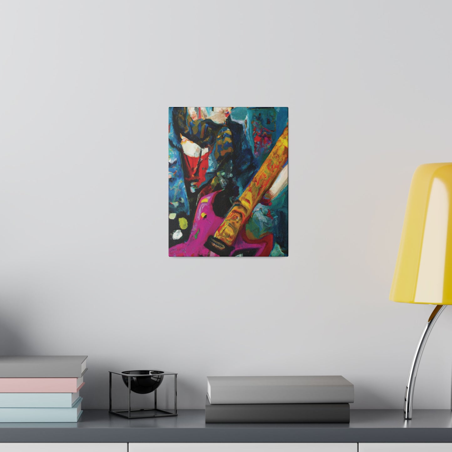 7272P - Rockstar Oil Painting Style Print | Poster | Home Decor | Wall Art | Music Art | Canvas