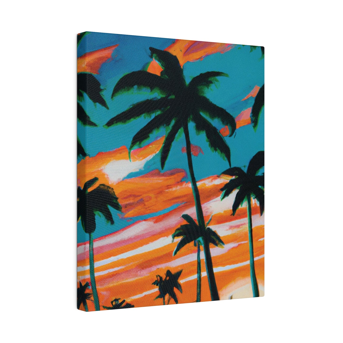 4895G - Miami Beach Sunset Painting Print | Miami | Beach | Sunset | Poster | Home Decor | Wall Art | Canvas