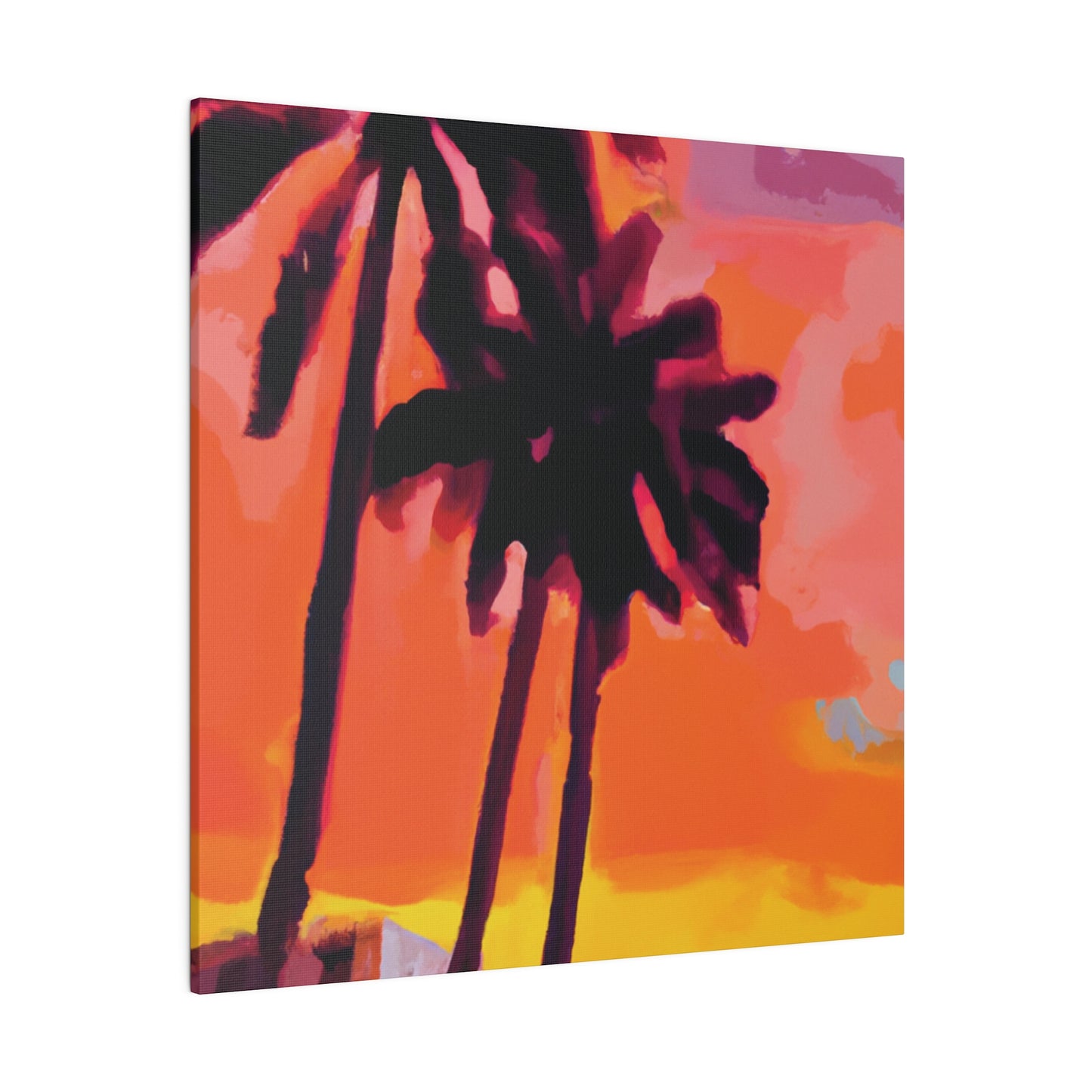 8398N - Miami Beach Sunset Painting Print | Miami | Beach | Sunset | Poster | Home Decor | Wall Art | Canvas