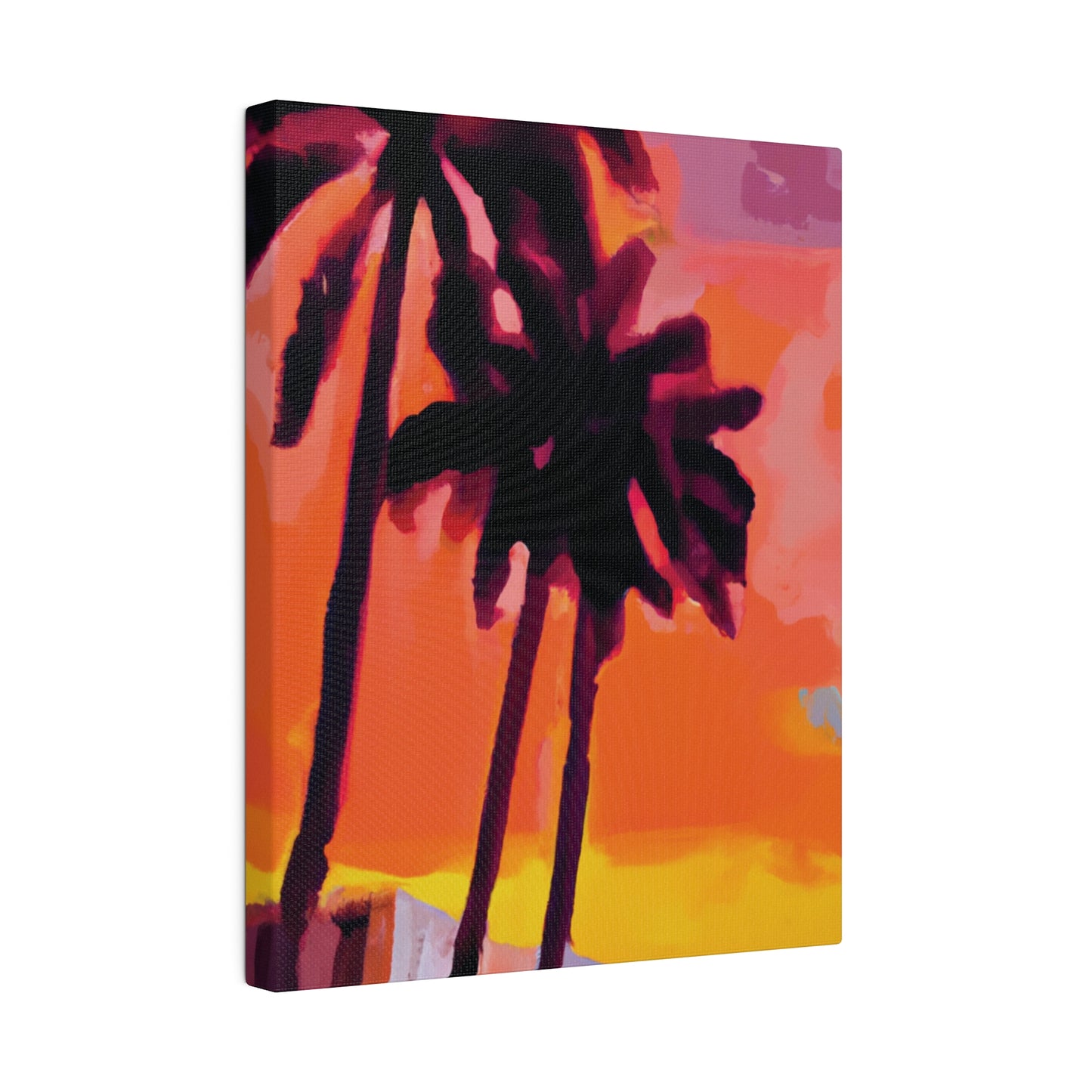 8398N - Miami Beach Sunset Painting Print | Miami | Beach | Sunset | Poster | Home Decor | Wall Art | Canvas