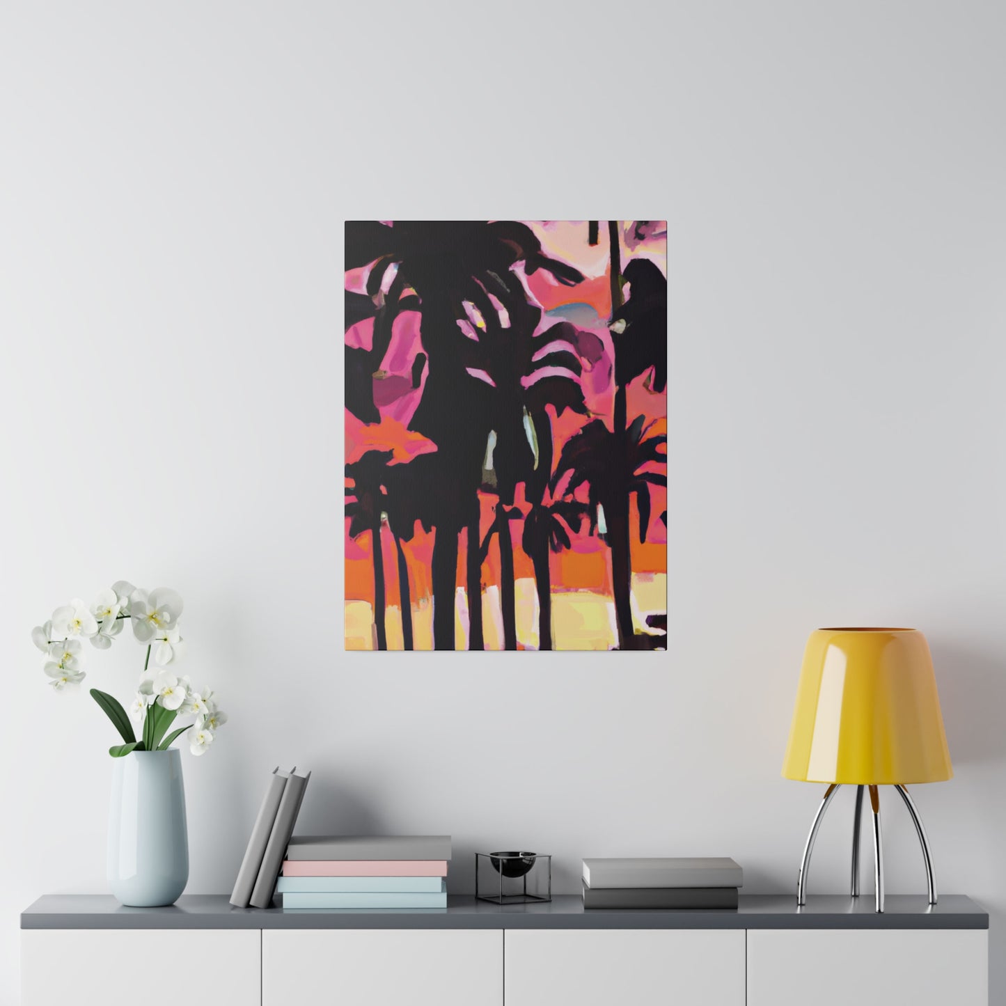 8741N - Miami Beach Sunset Painting Print | Miami | Beach | Sunset | Poster | Home Decor | Wall Art | Canvas