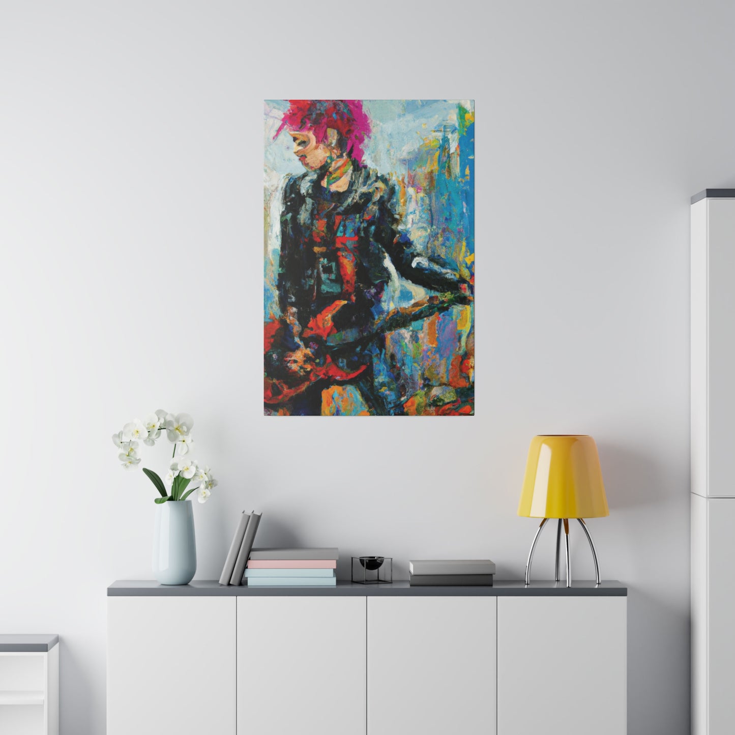 5258U - Rockstar Oil Painting Style Print | Poster | Home Decor | Wall Art | Music Art | Canvas