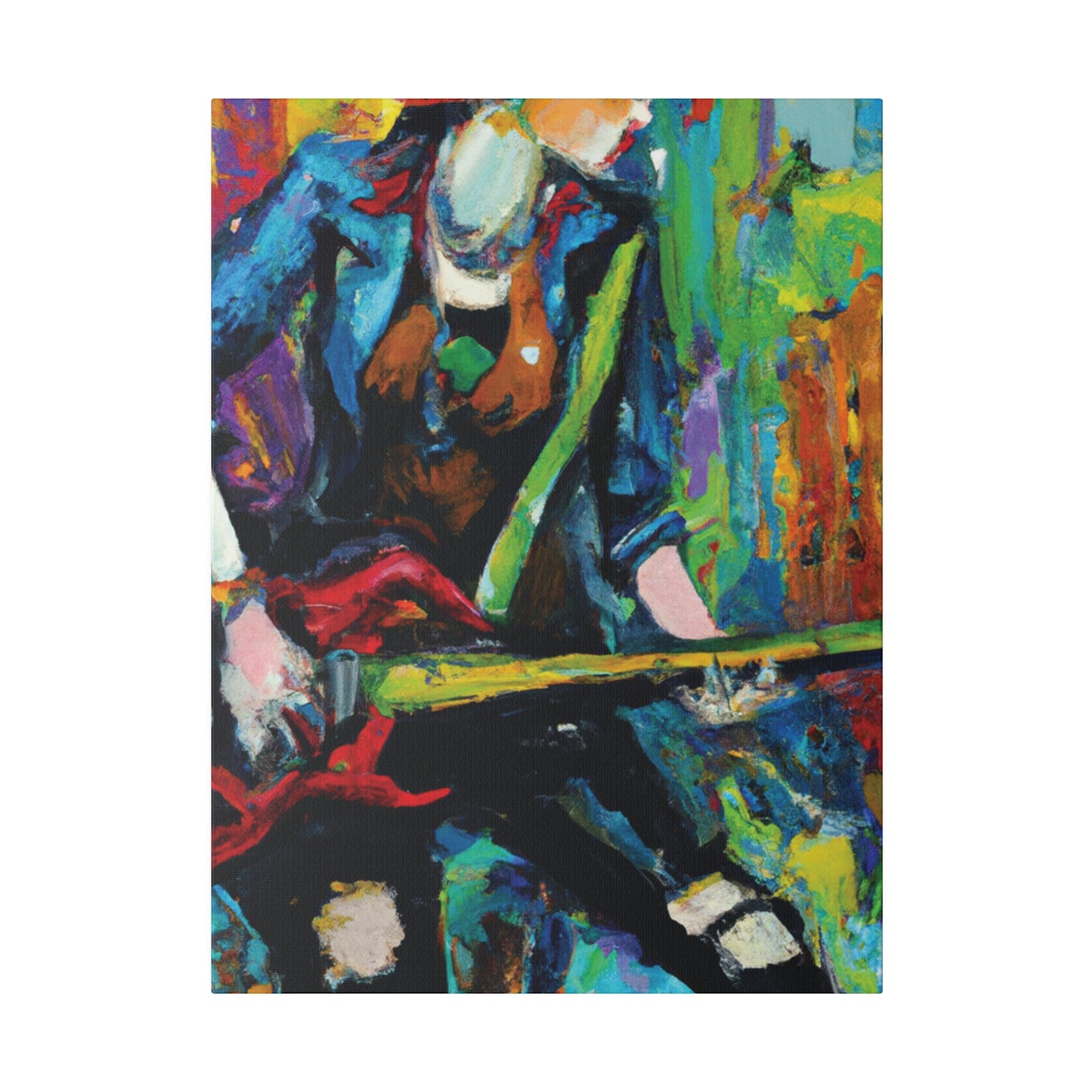 2285H - Rockstar Oil Painting Style Print | Poster | Home Decor | Wall Art | Music Art | Canvas