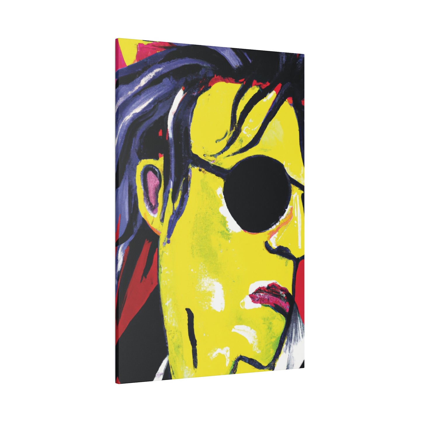 6607V - Rockstar Painting Print | Face | Abstract | Poster | Home Decor | Wall Art | Music Art | Canvas