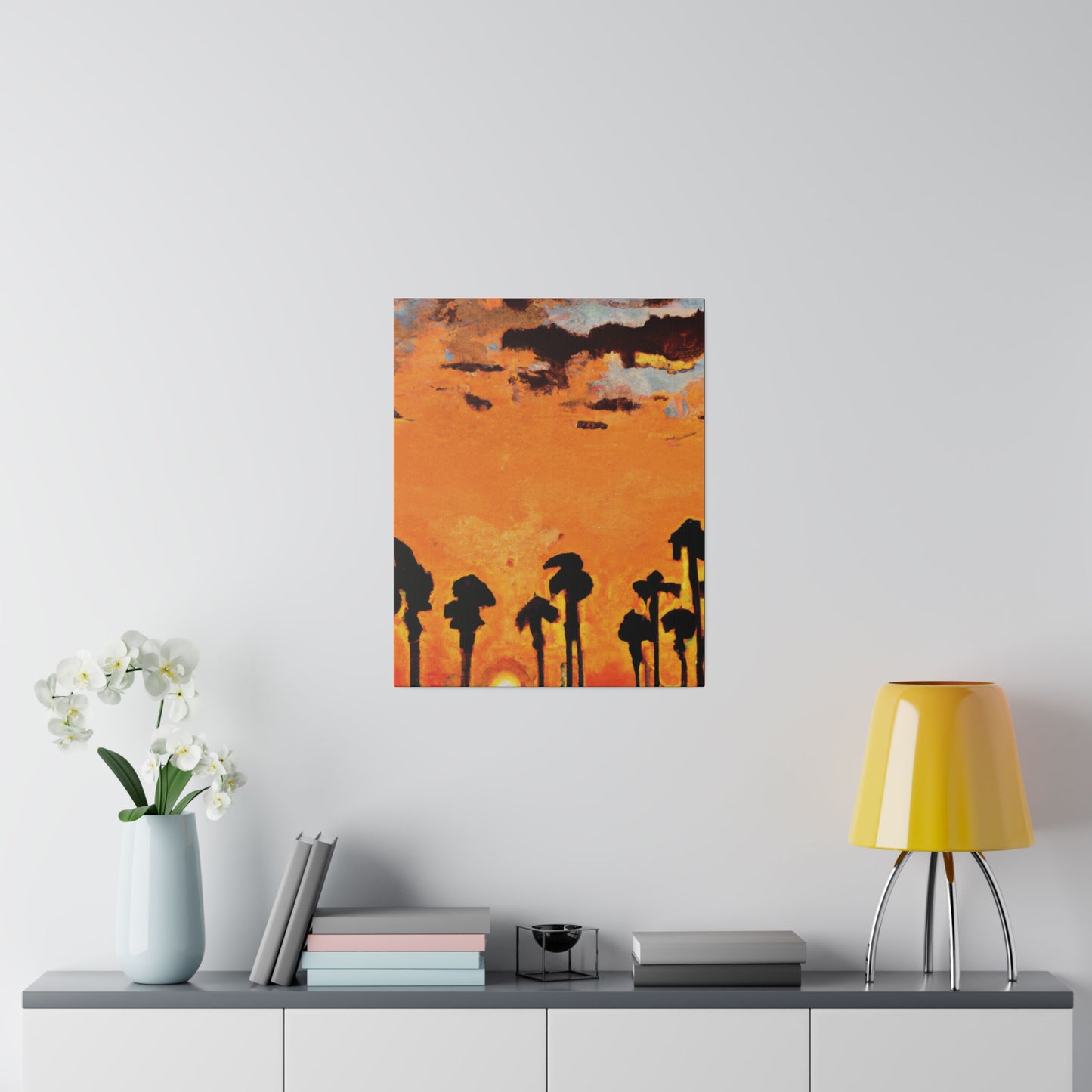 3231S - Miami Beach Sunset Painting Print | Miami | Beach | Sunset | Poster | Home Decor | Wall Art | Canvas